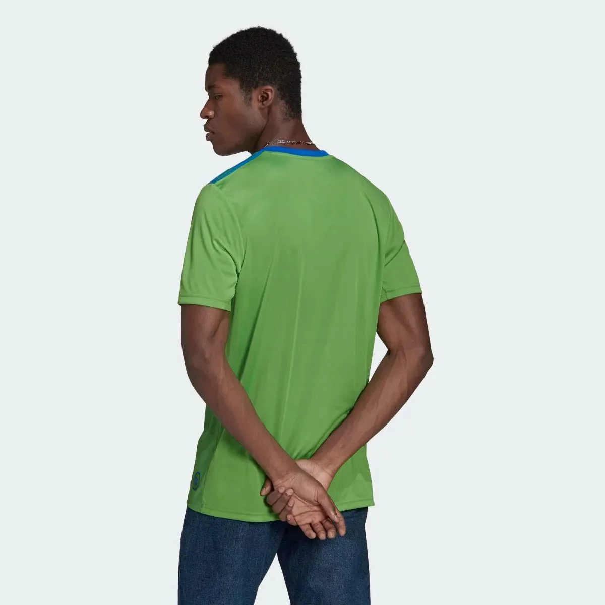 adidas 2022-23 Seattle Sounders Home Jersey - Rave Green-Blue - Image 4