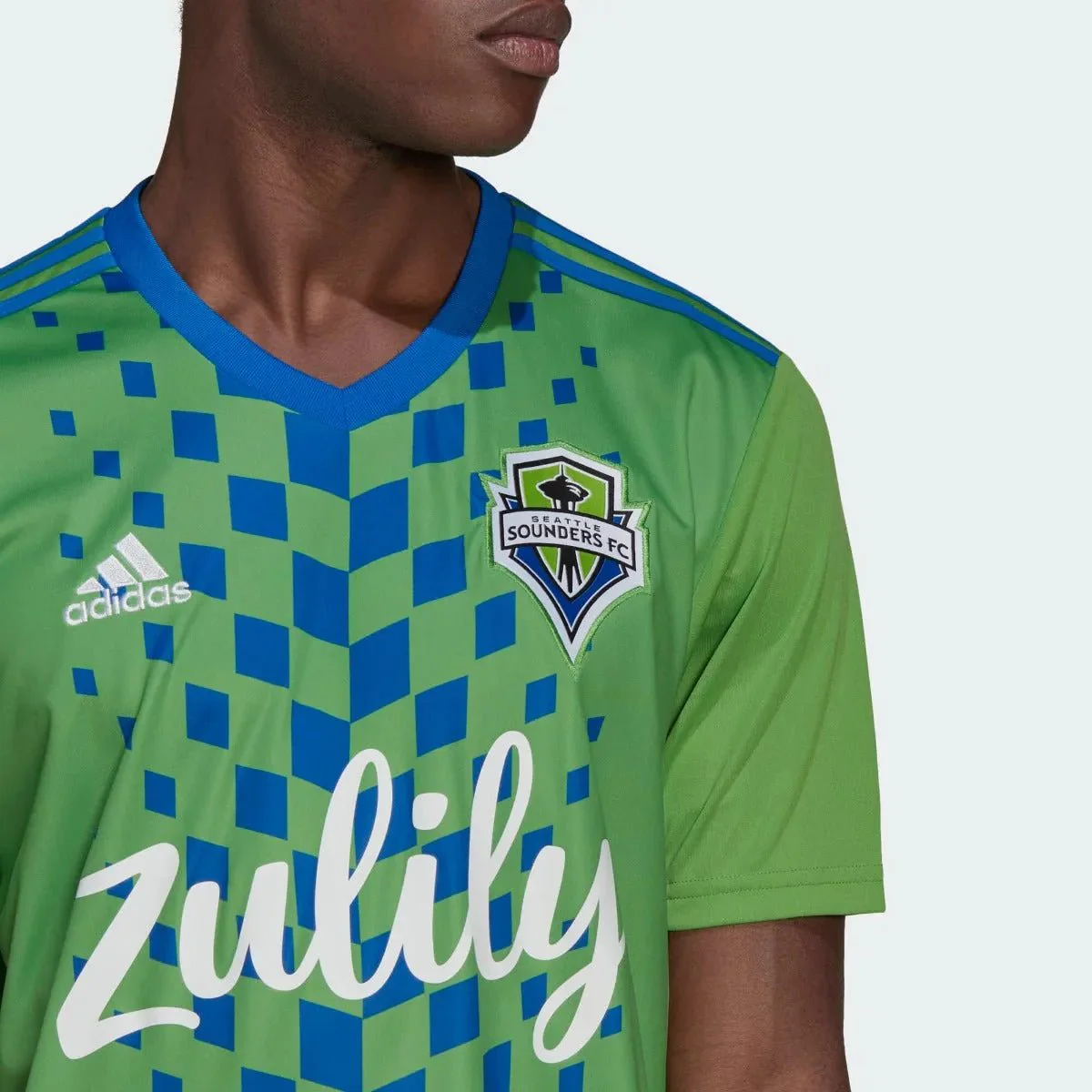 adidas 2022-23 Seattle Sounders Home Jersey - Rave Green-Blue - Image 5