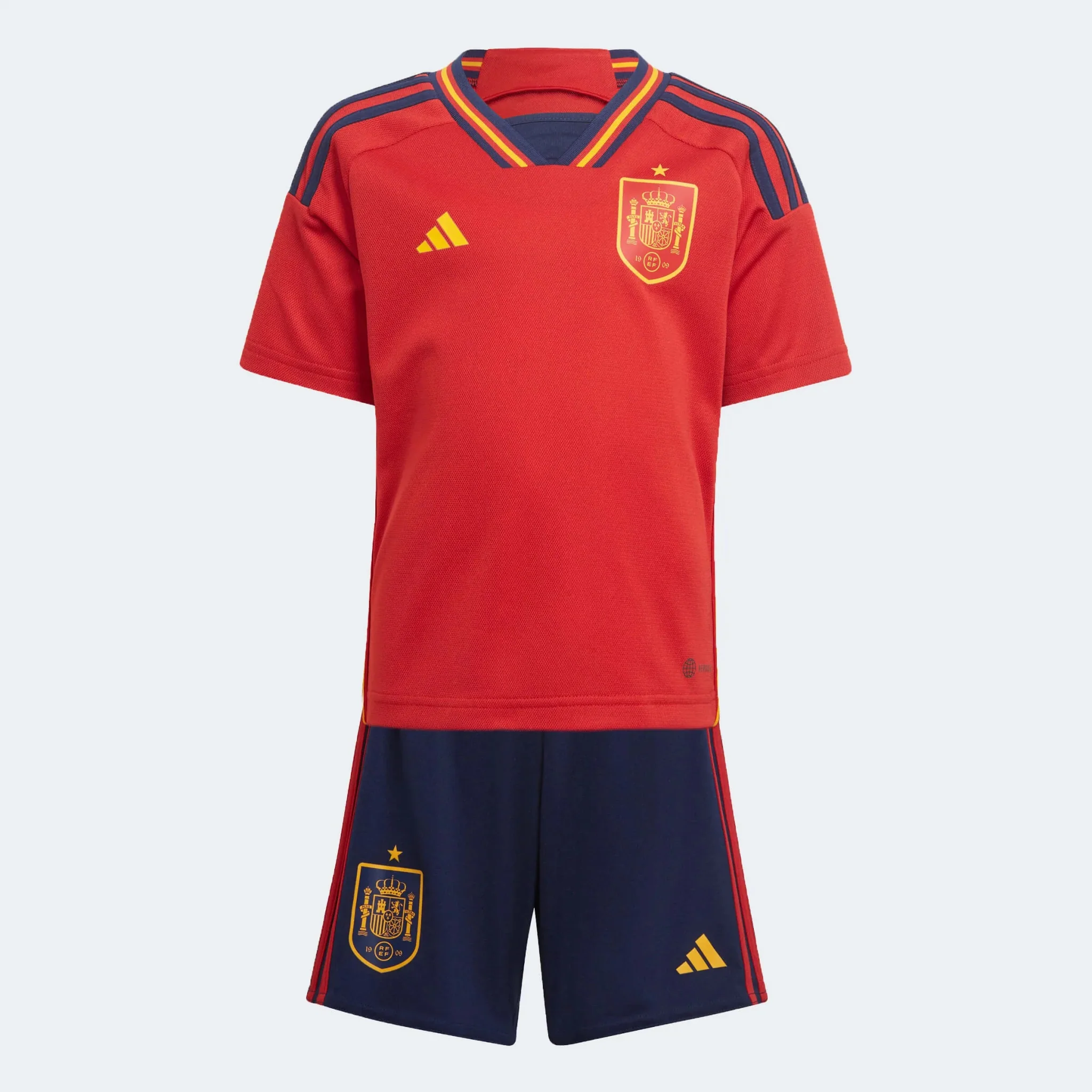 adidas 2022-23 Spain Home Mini Kit - Red-Navy