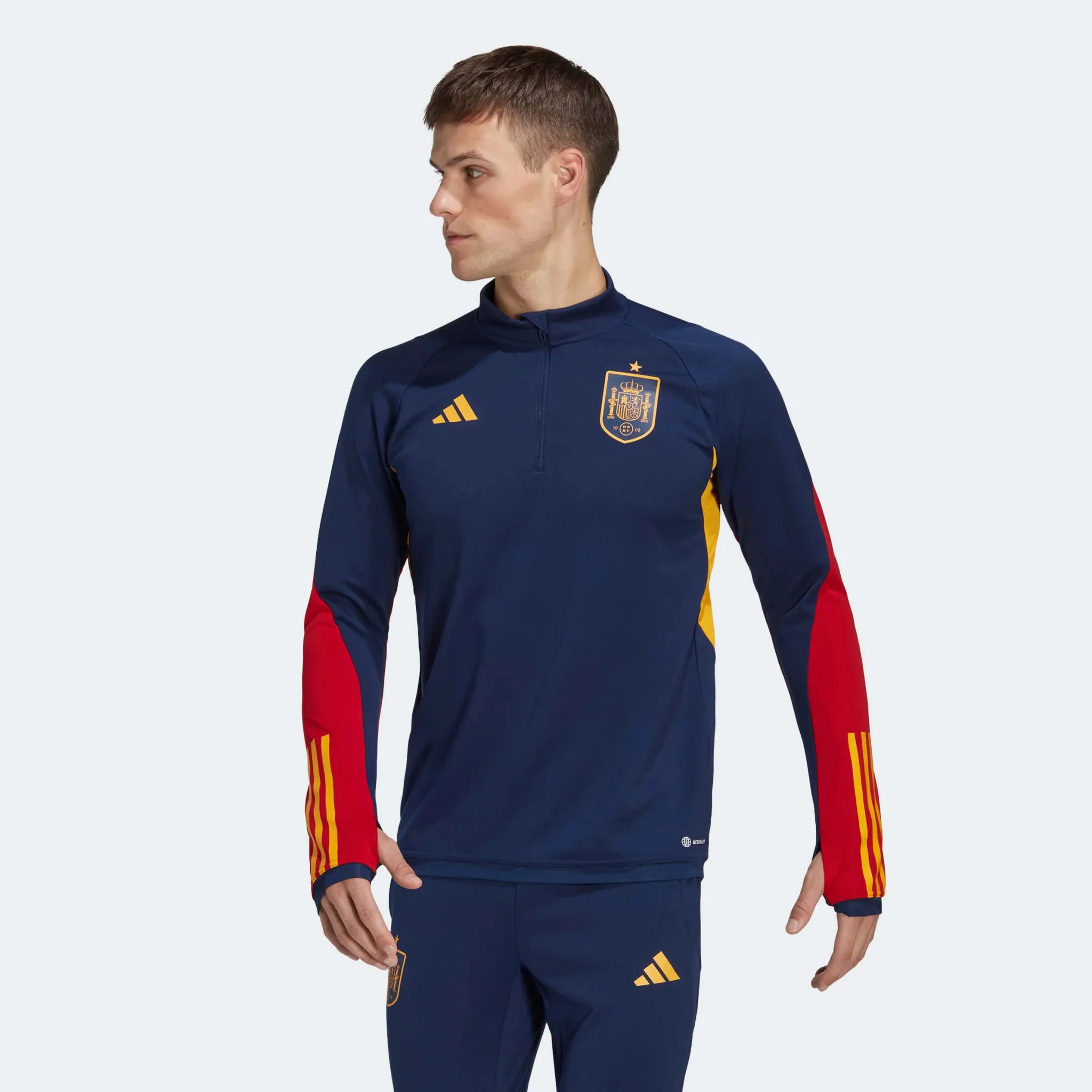 adidas 2022-23 Spain Training Top - Navy - Image 2