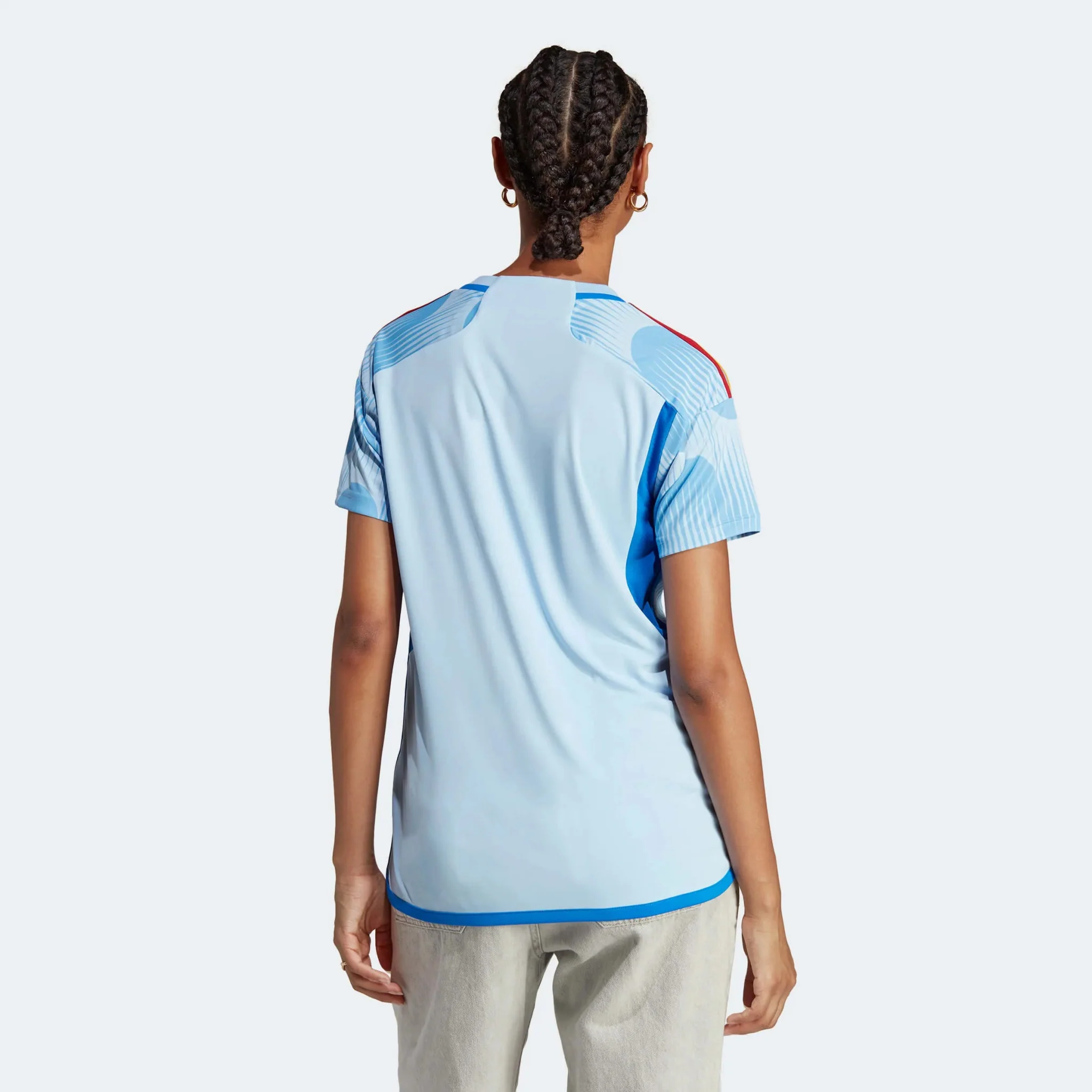 adidas 2022-23 Spain Women's Away Jersey - Glory Blue - Image 4