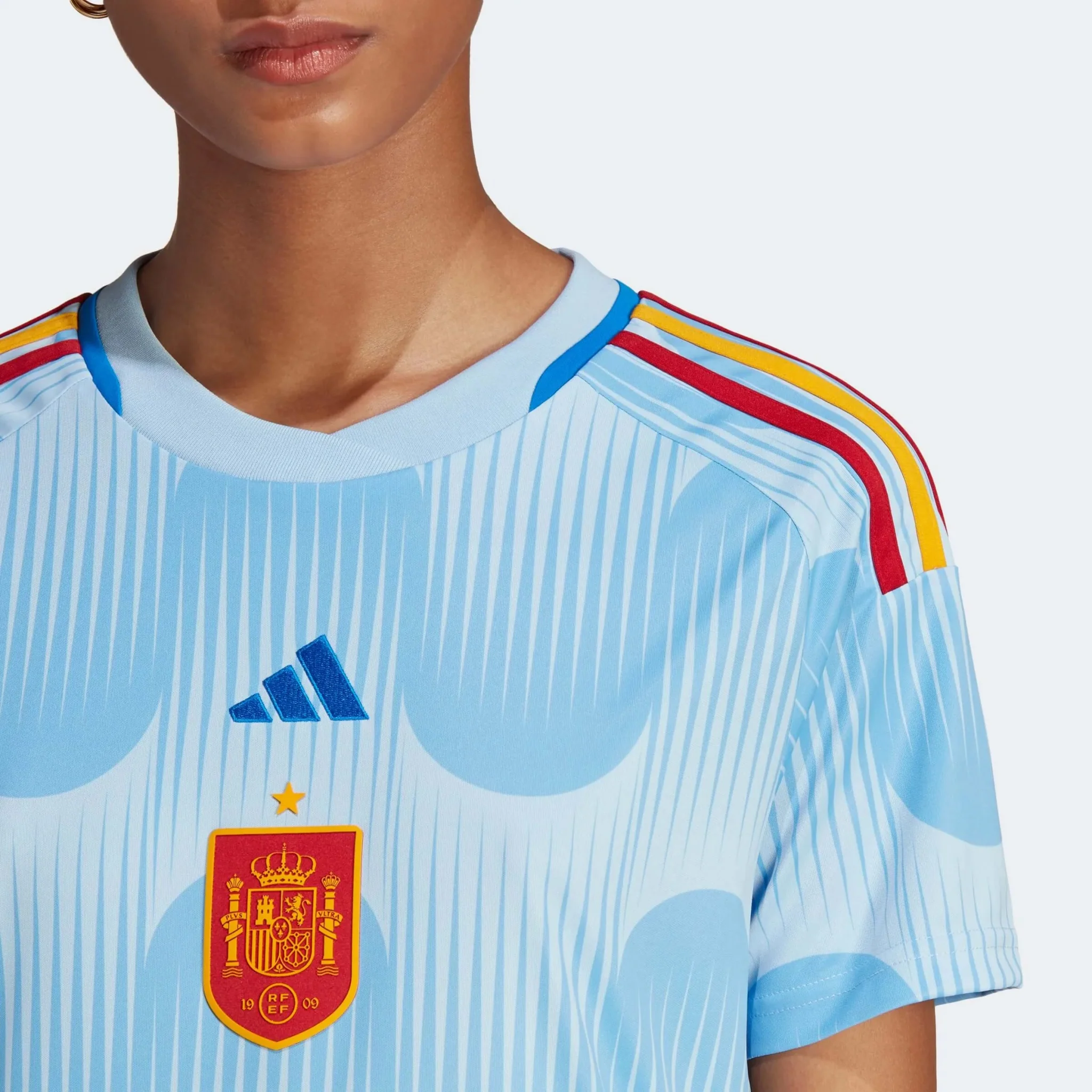 adidas 2022-23 Spain Women's Away Jersey - Glory Blue - Image 5