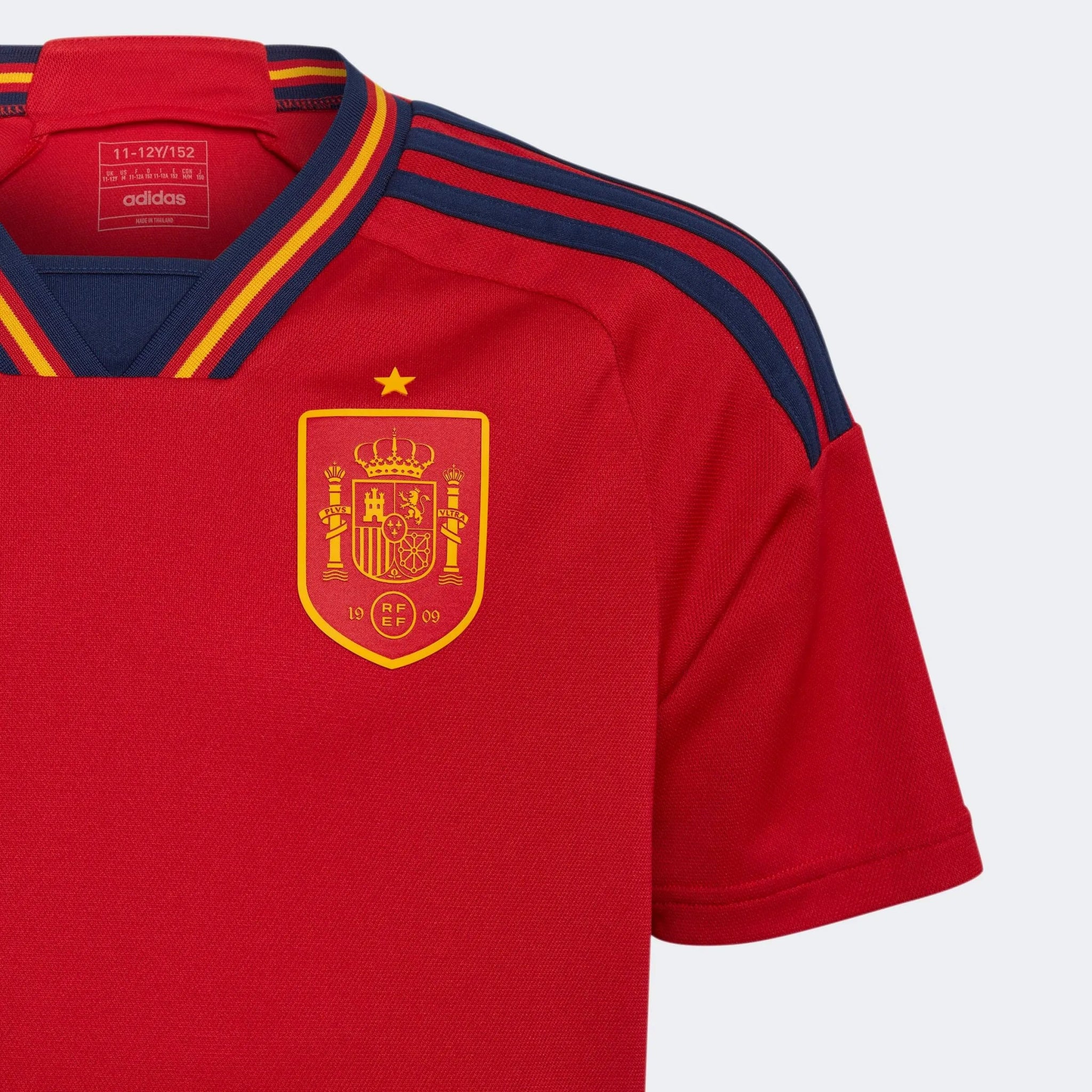 adidas 2022-23 Spain Youth Home Jersey - Red-Navy - Image 3