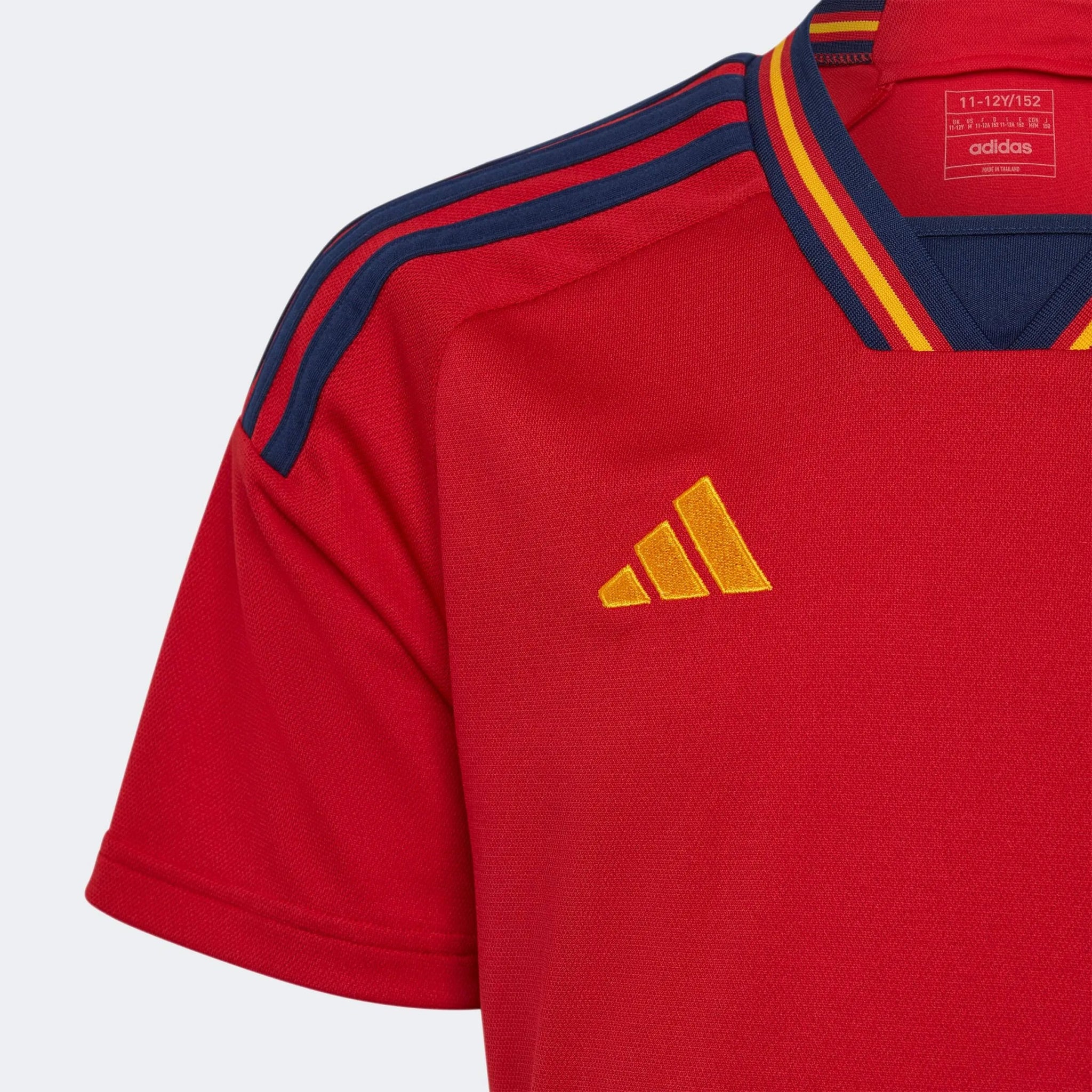 adidas 2022-23 Spain Youth Home Jersey - Red-Navy - Image 5