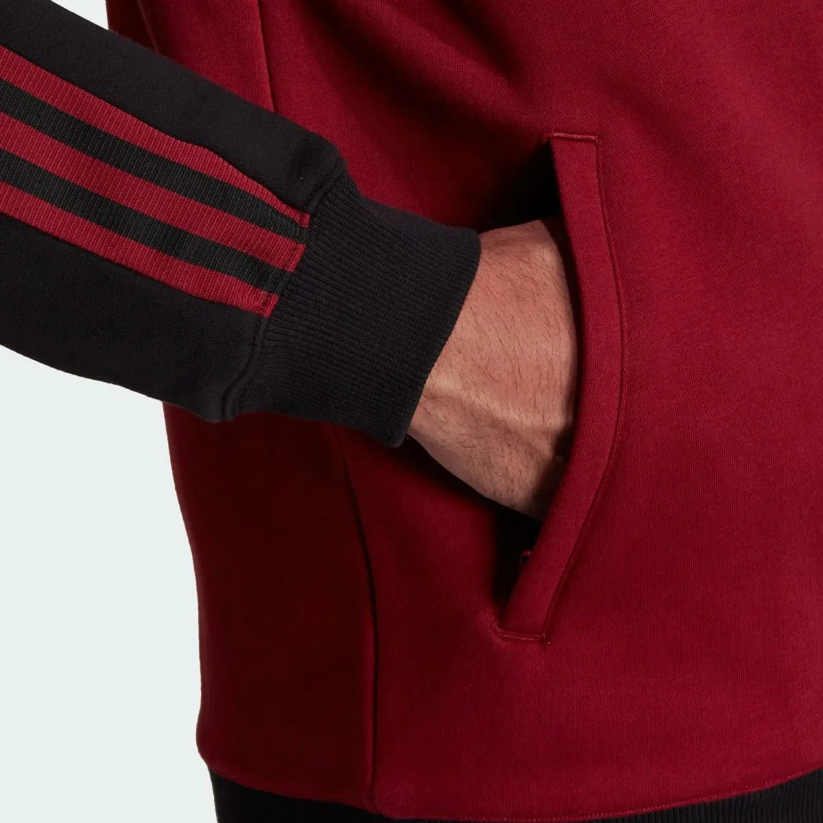 Adidas 2022 Arsenal Anthem Jacket - Noble Maroon-Black - Image 5