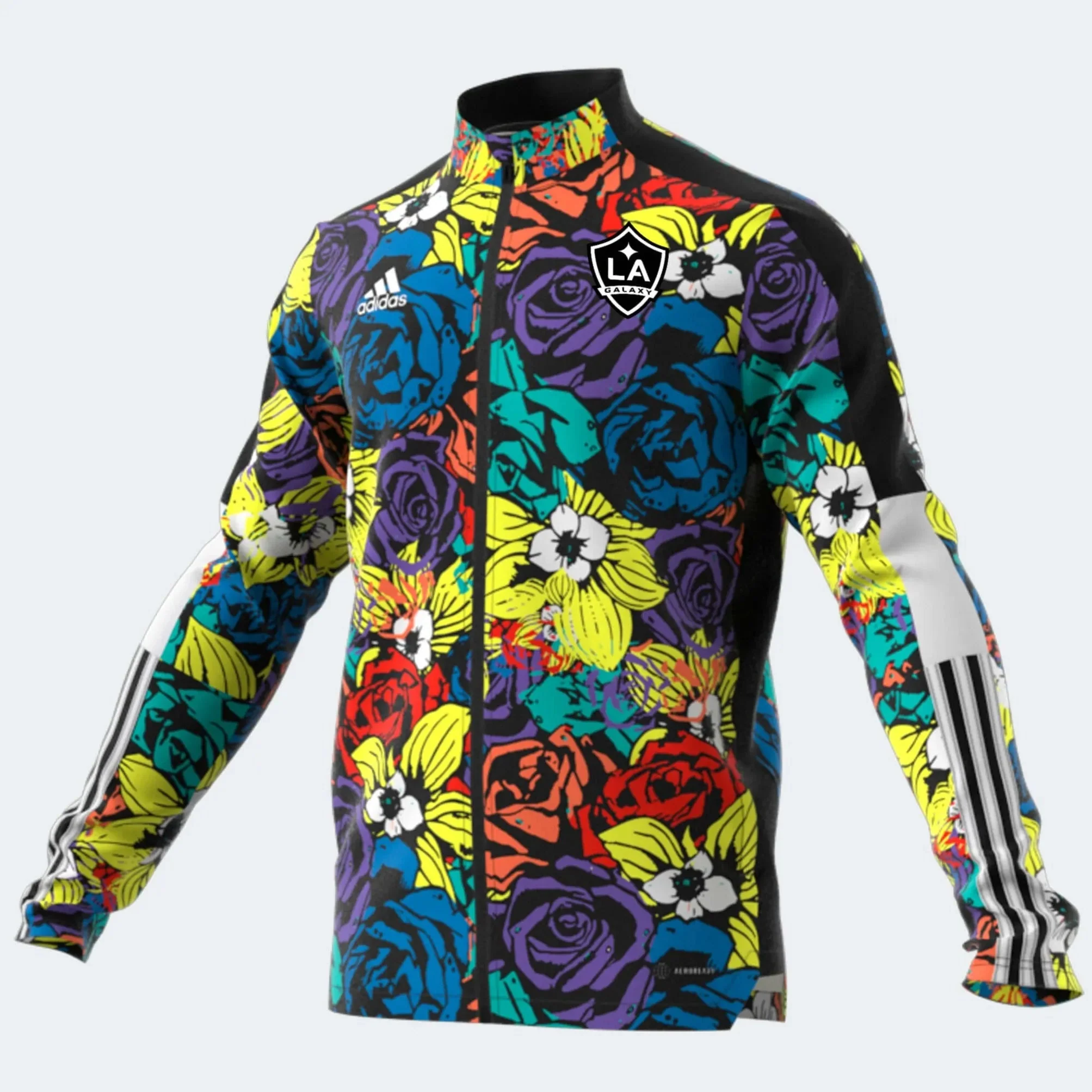 adidas 2022 LA Galaxy Unity Flower Jacket - Multicolor