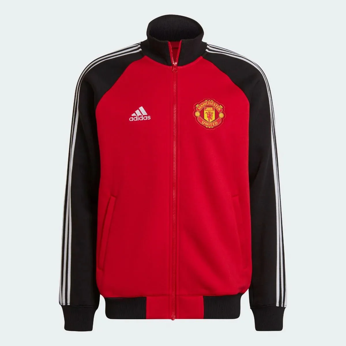 Adidas 2022 Manchester United Tiro 21 Anthem Jacket - Red-Black
