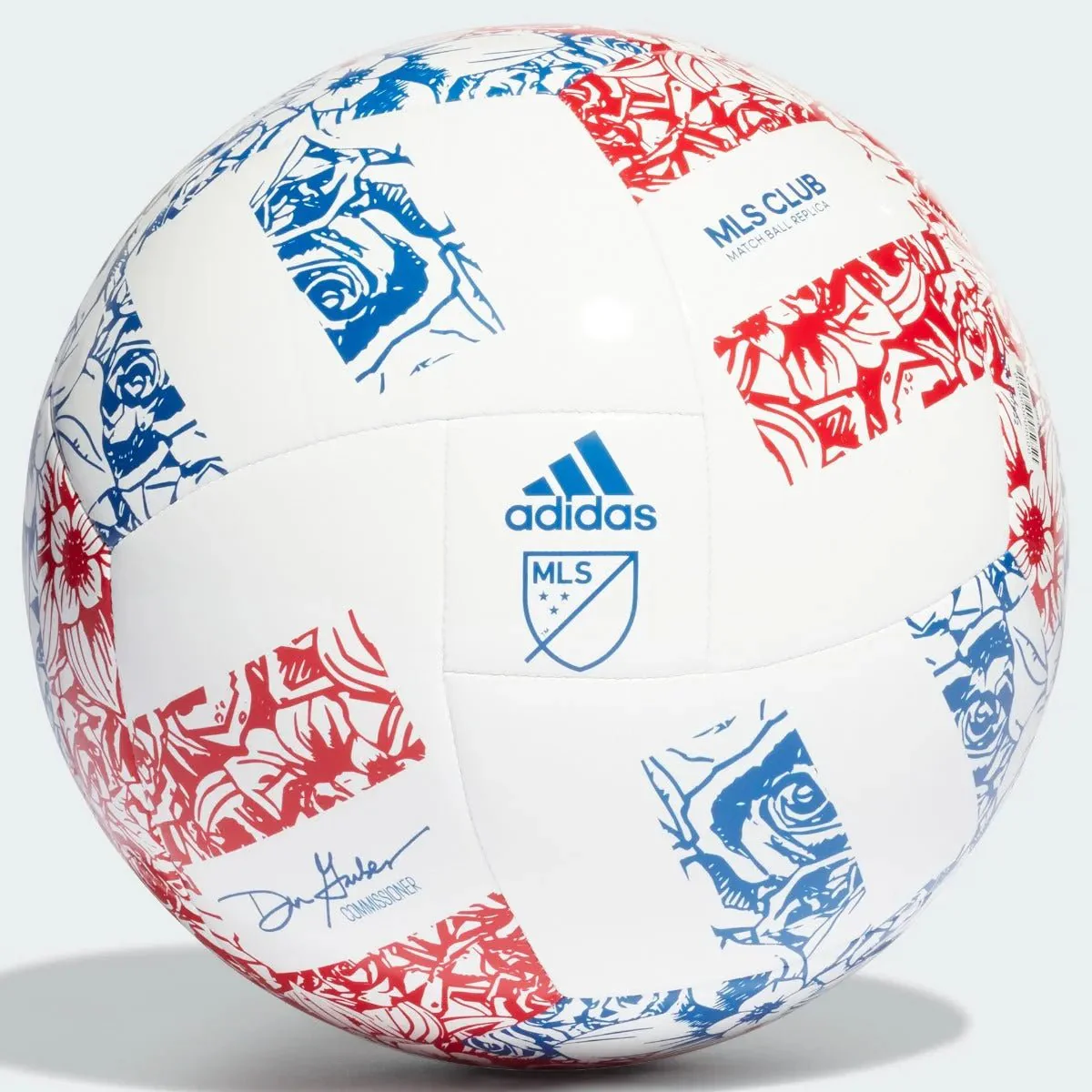 adidas 2022 MLS Club Ball - White-Blue-Red