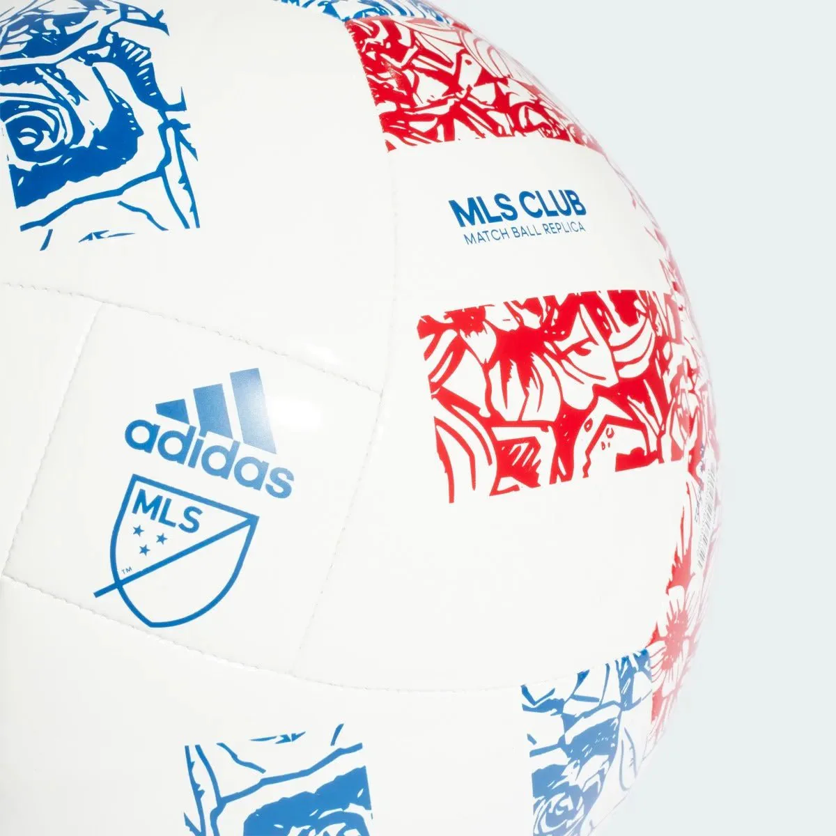 adidas 2022 MLS Club Ball - White-Blue-Red - Image 3