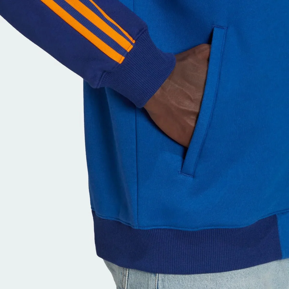 Adidas 2022 Real Madrid Anthem Jacket - Pride Ink-Victory Blue - Image 5