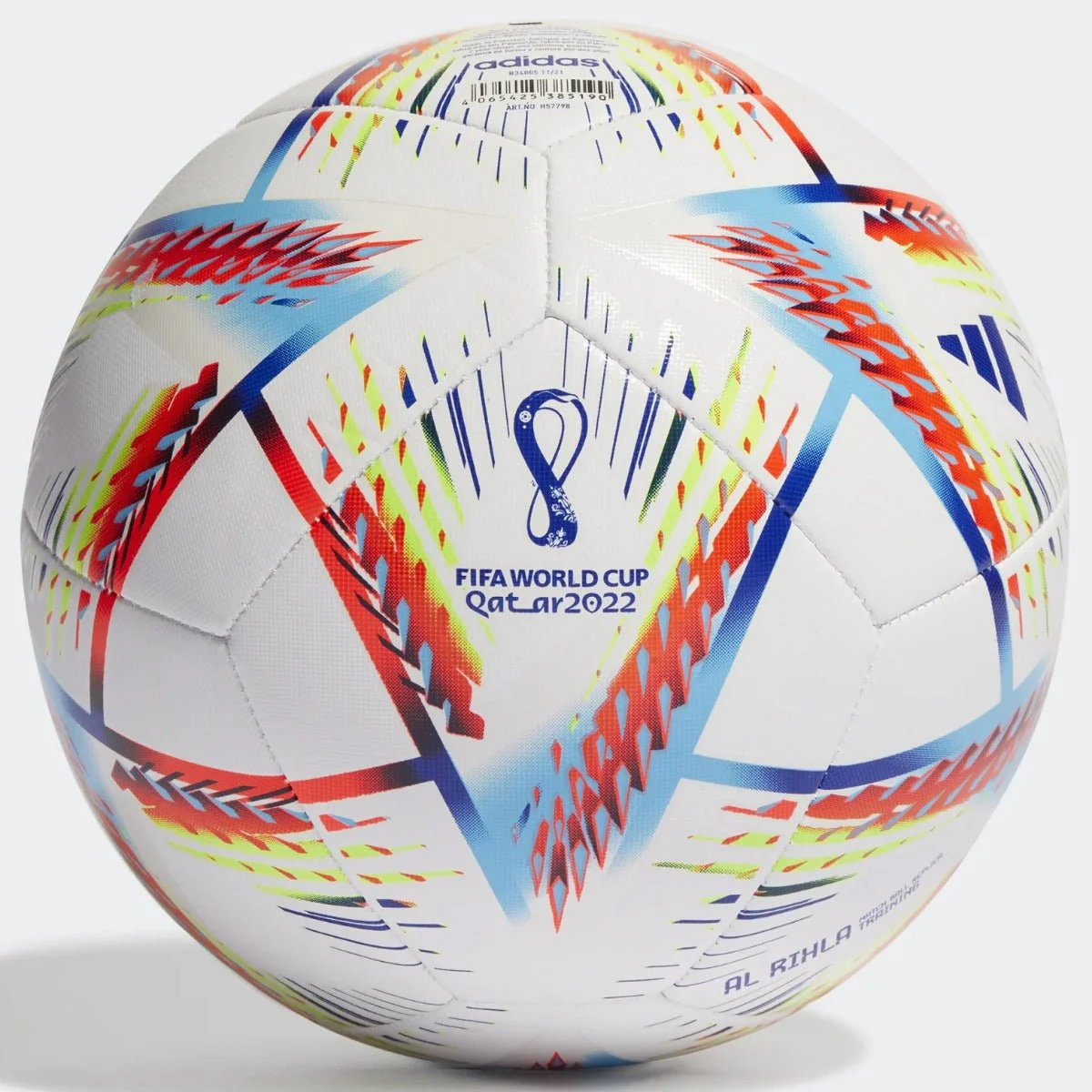 adidas 2022 World Cup Rihla Training Ball - White-Multi - Image 2