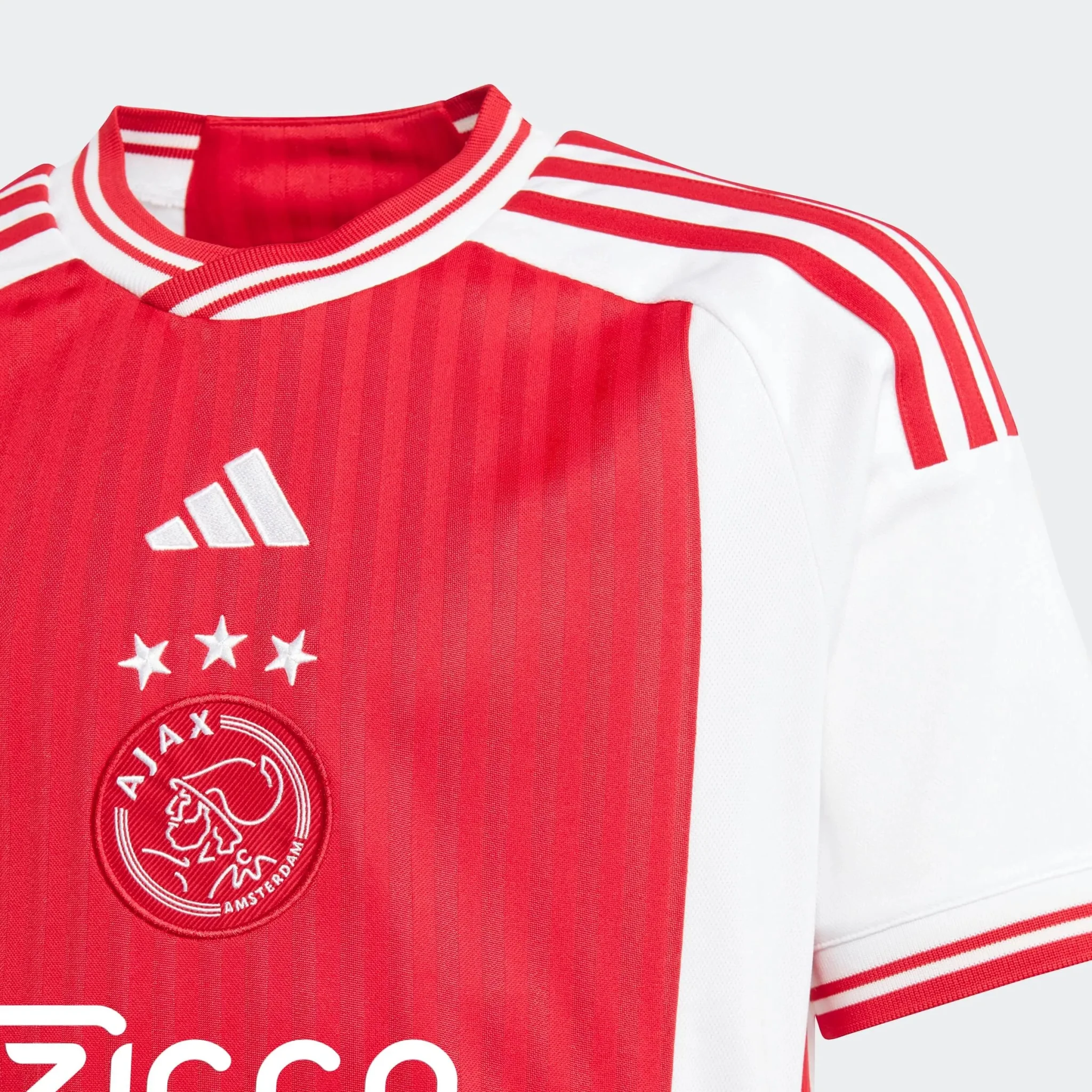 adidas 2023-24 Ajax Youth Stadium Home Jersey - Image 3