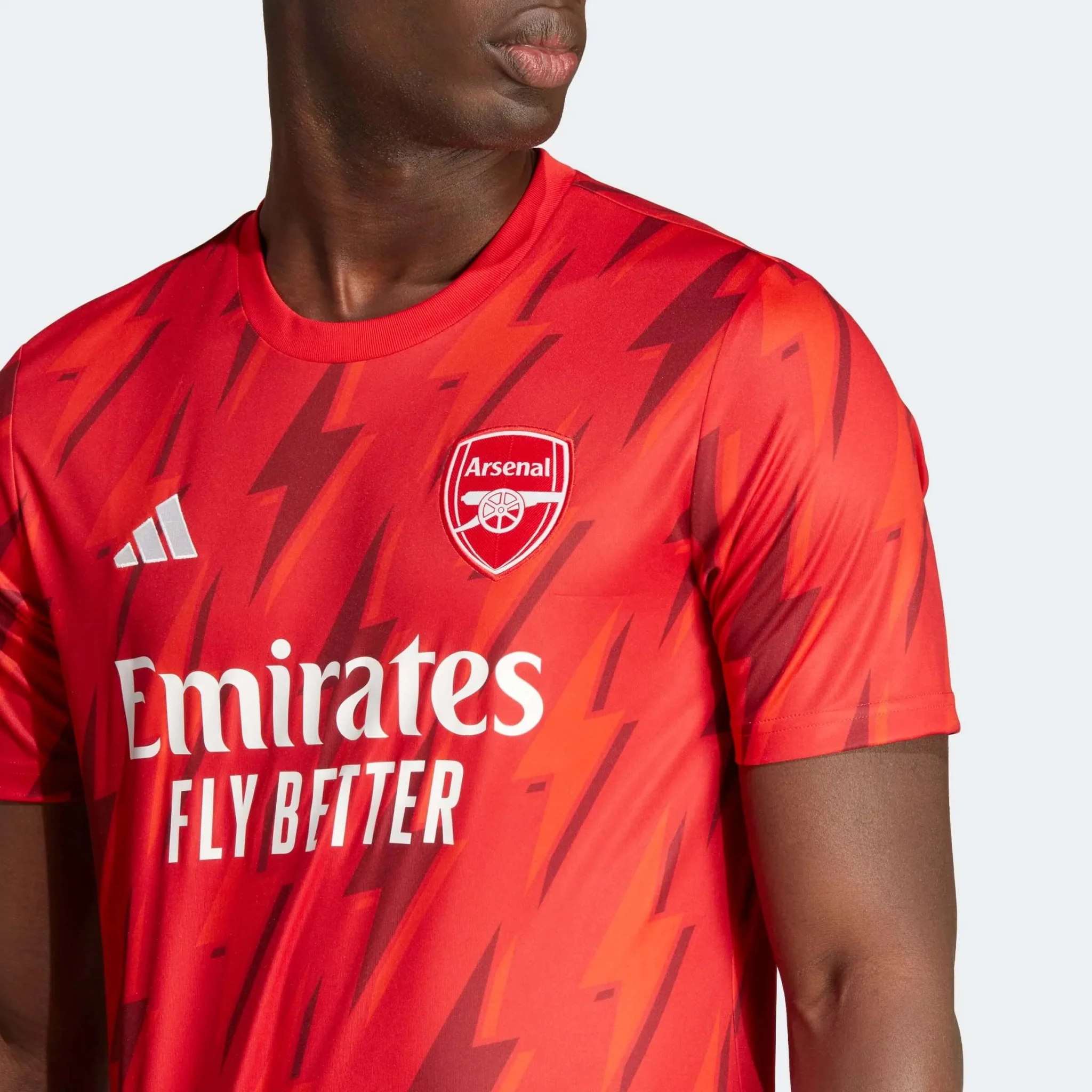 adidas 2023-24 Arsenal Men's Pre-Match Jersey - Image 4