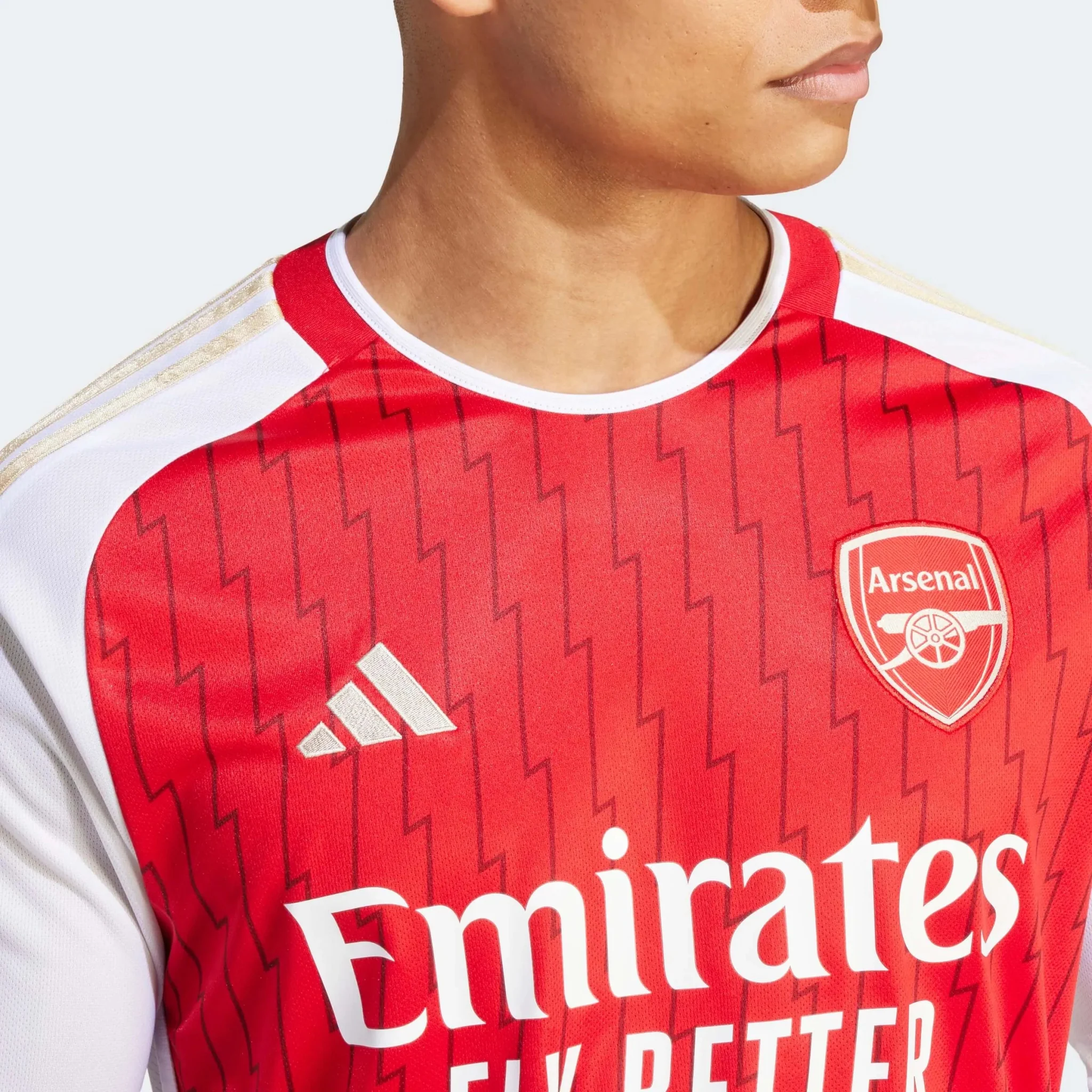 adidas 2023-24 Arsenal Men's Stadium Home Long-Sleeve Jersey - Image 6