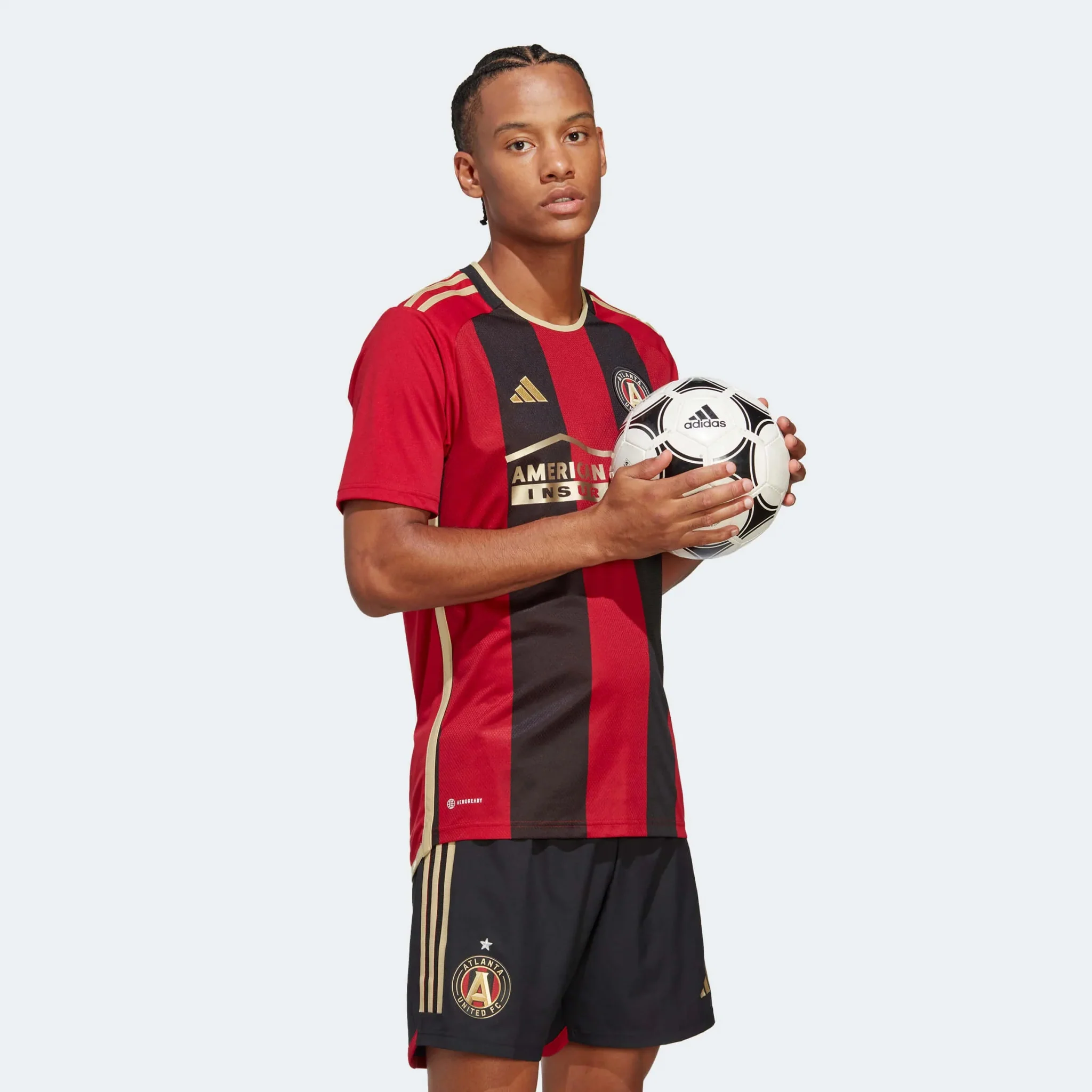 adidas 2023-24 Atlanta United FC Home Jersey - Black-Victory Red - Image 4