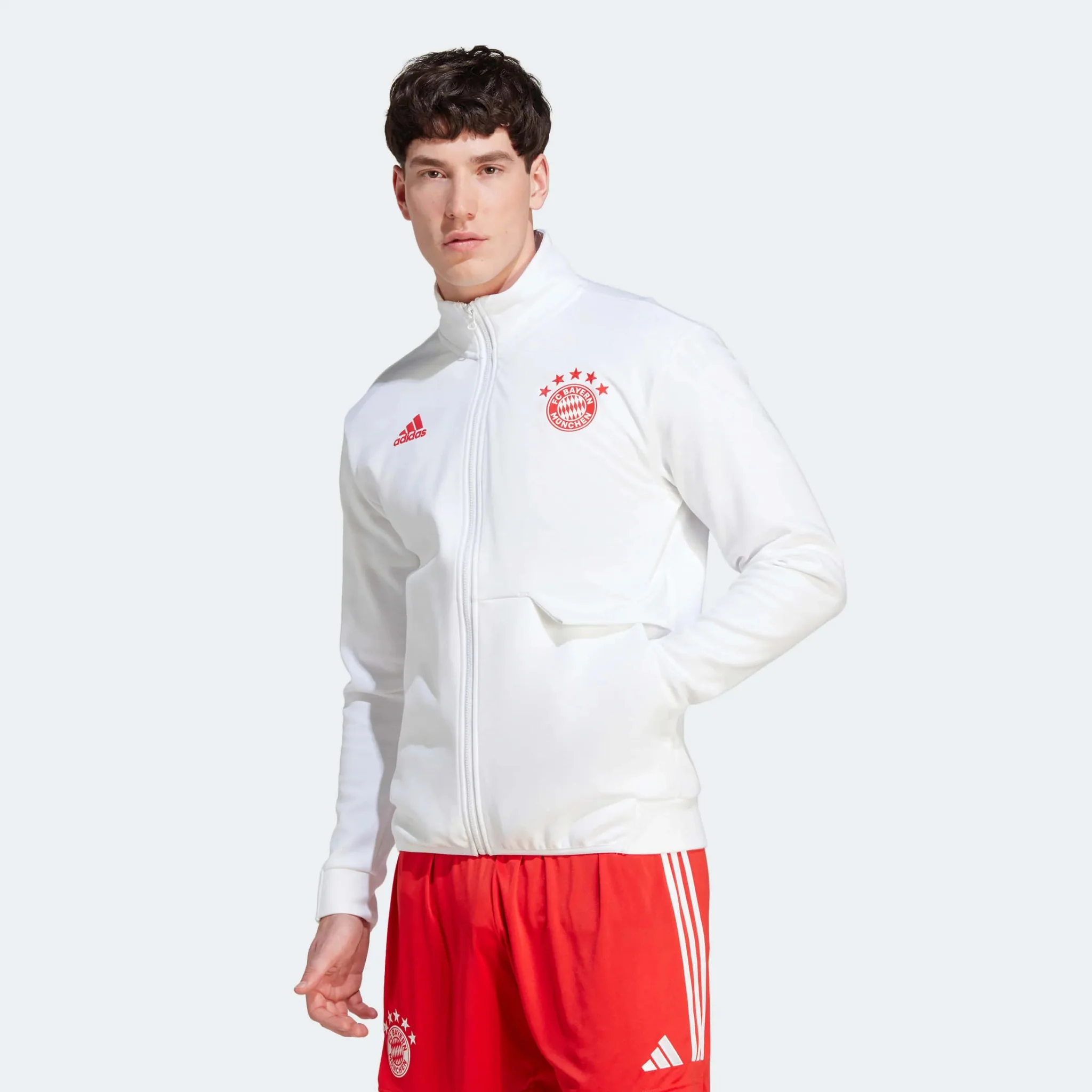 adidas 2023-24 Bayern Munich Men's Anthem Jacket - Image 2