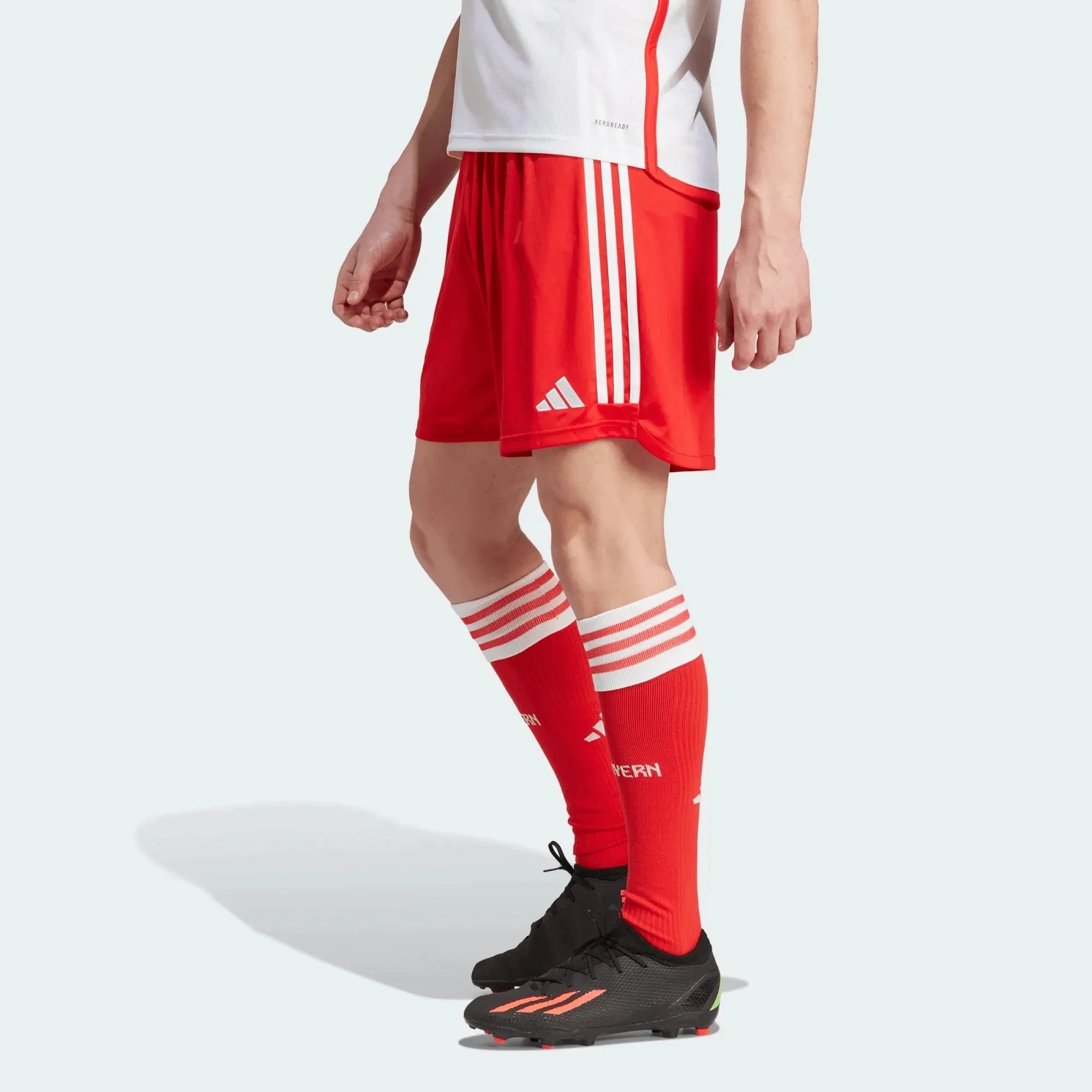 adidas 2023-24 Bayern Munich Men's Stadium Home Shorts - Image 3