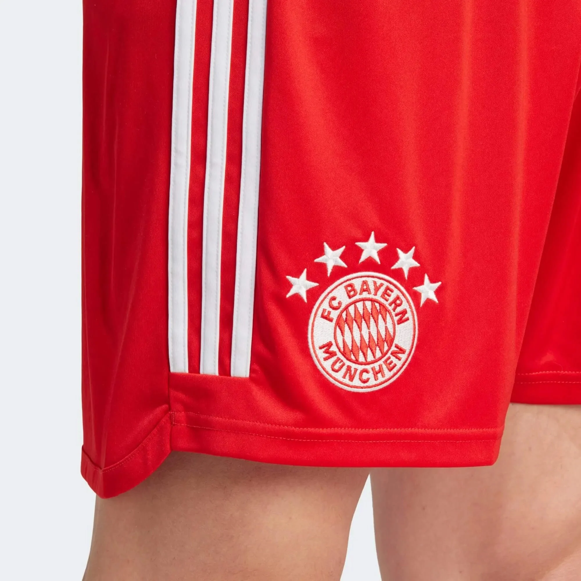 adidas 2023-24 Bayern Munich Men's Stadium Home Shorts - Image 5