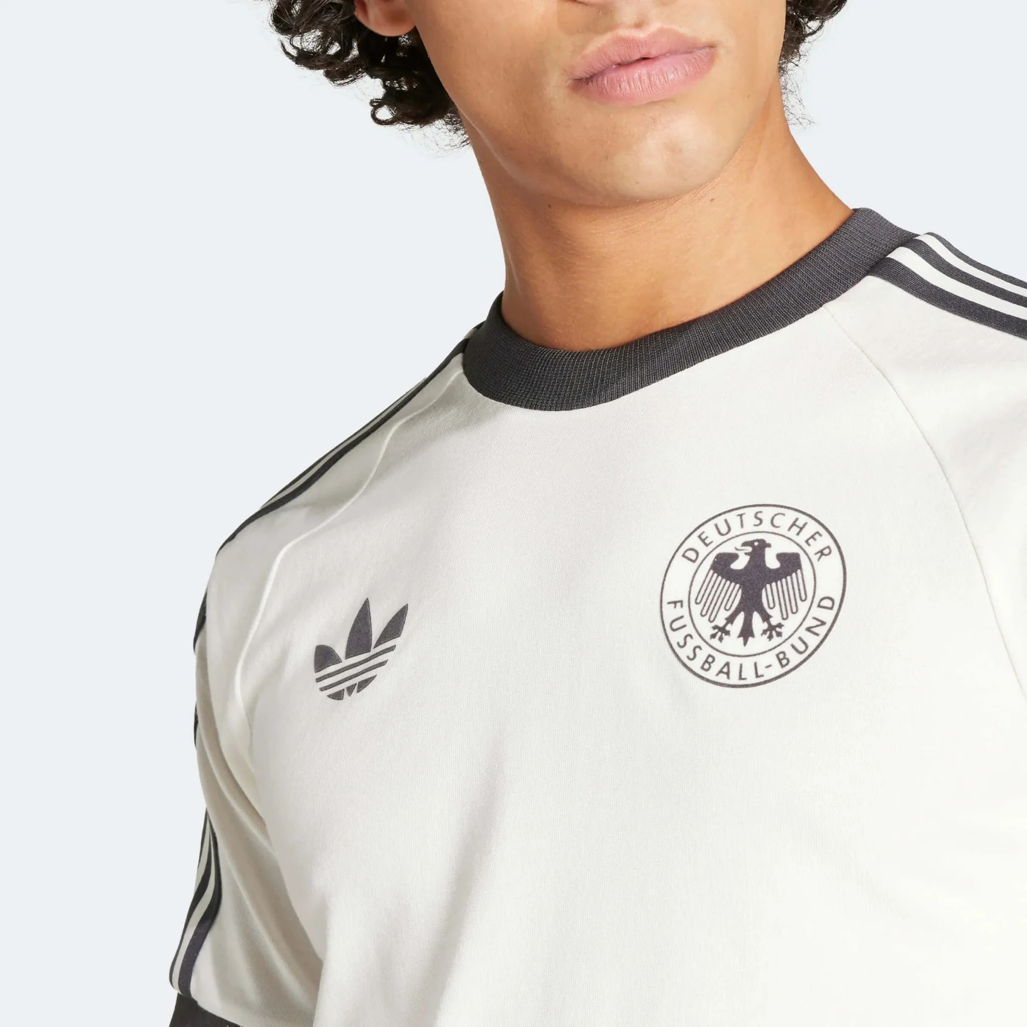 adidas 2023-24 Germany Men's OG 3 Stripe Tee - Image 4