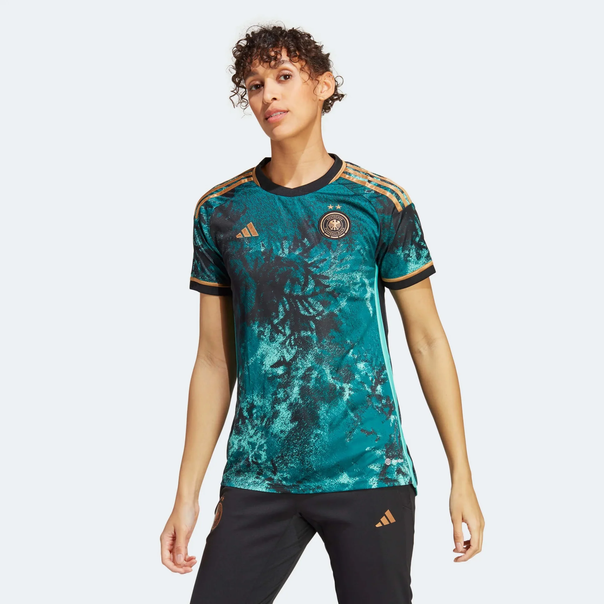 adidas 2023-24 Germany Womens Away Jersey - Legacy Teal - Image 3