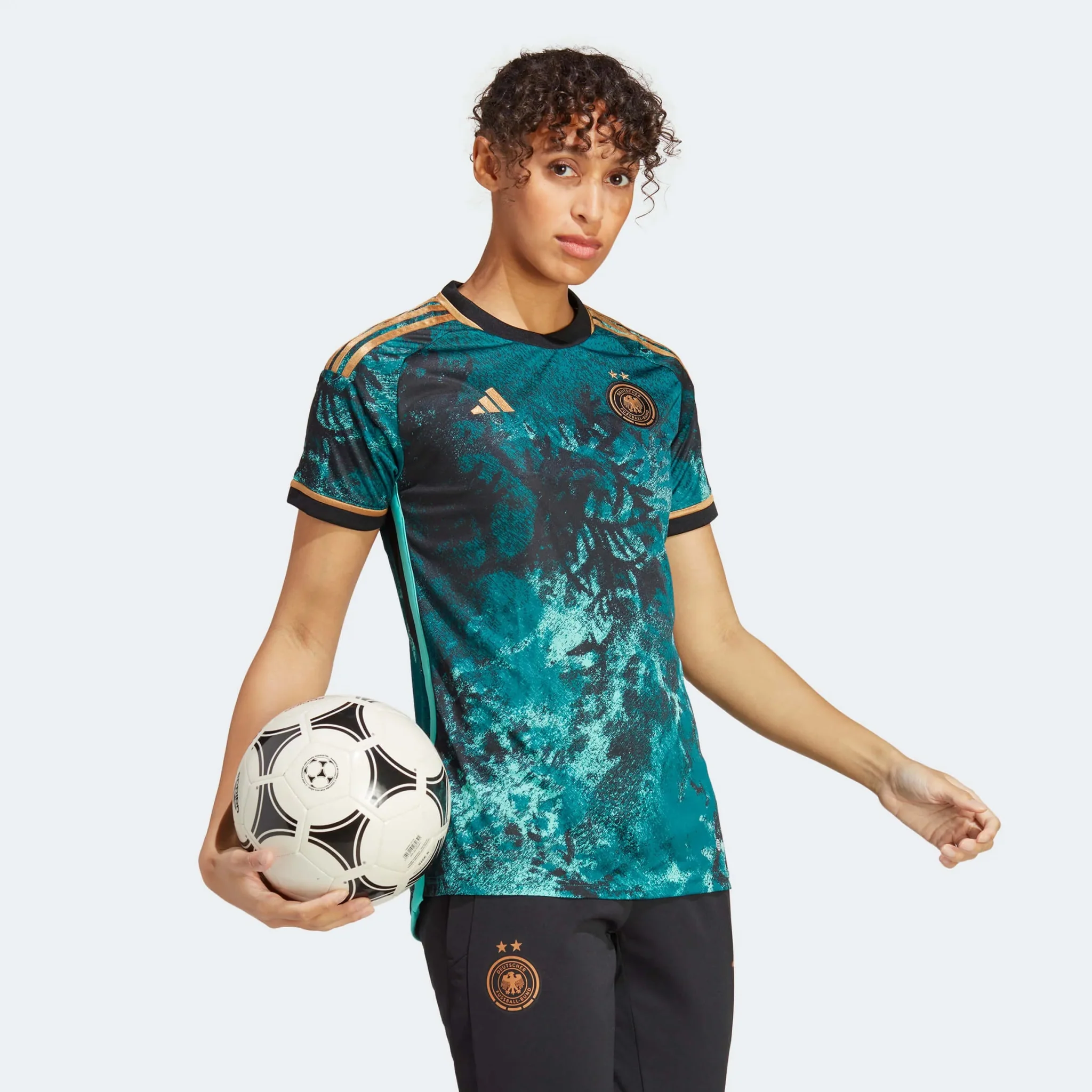 adidas 2023-24 Germany Womens Away Jersey - Legacy Teal - Image 4