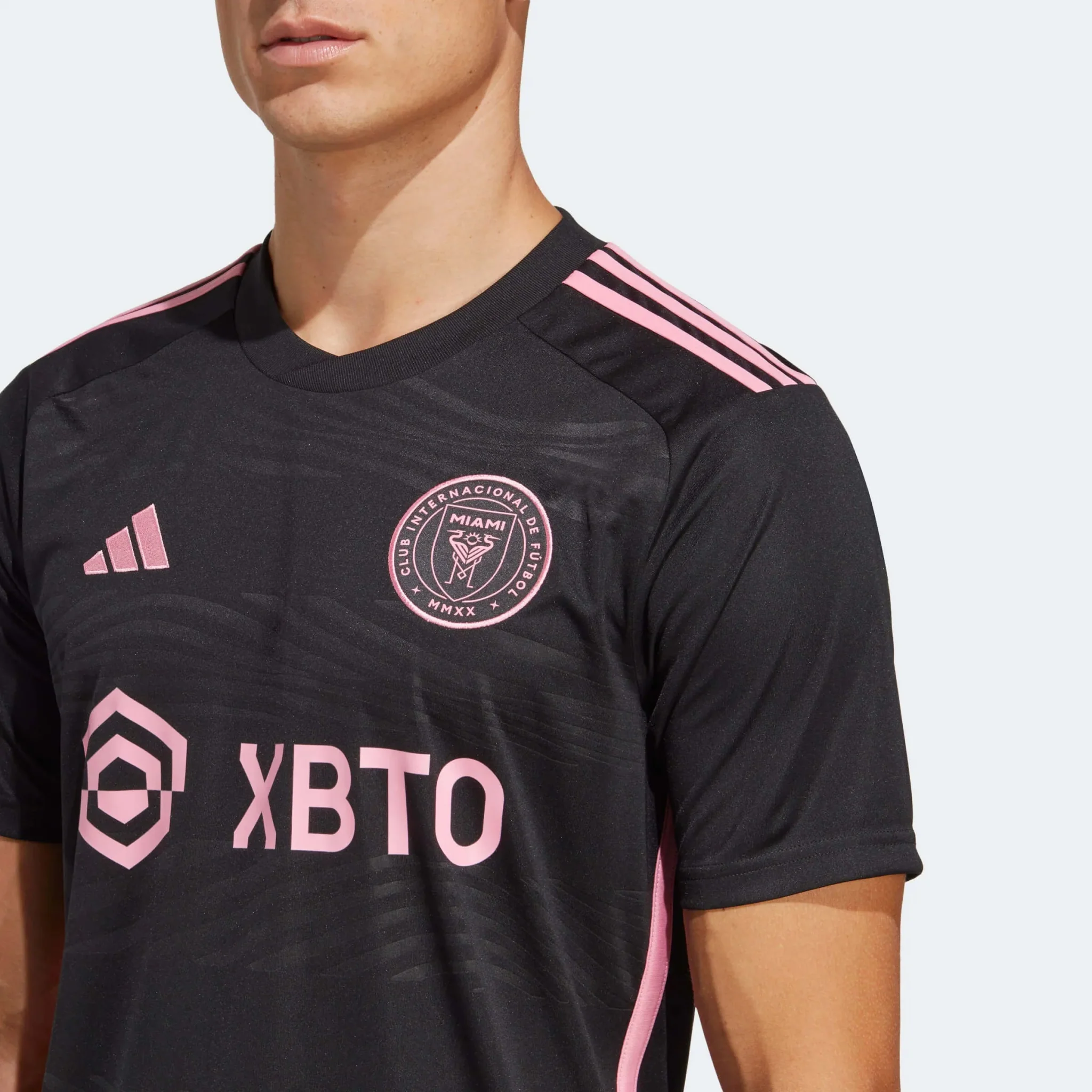 adidas 2023-24 Inter Miami CF Away Jersey - Black-Pink - Image 4