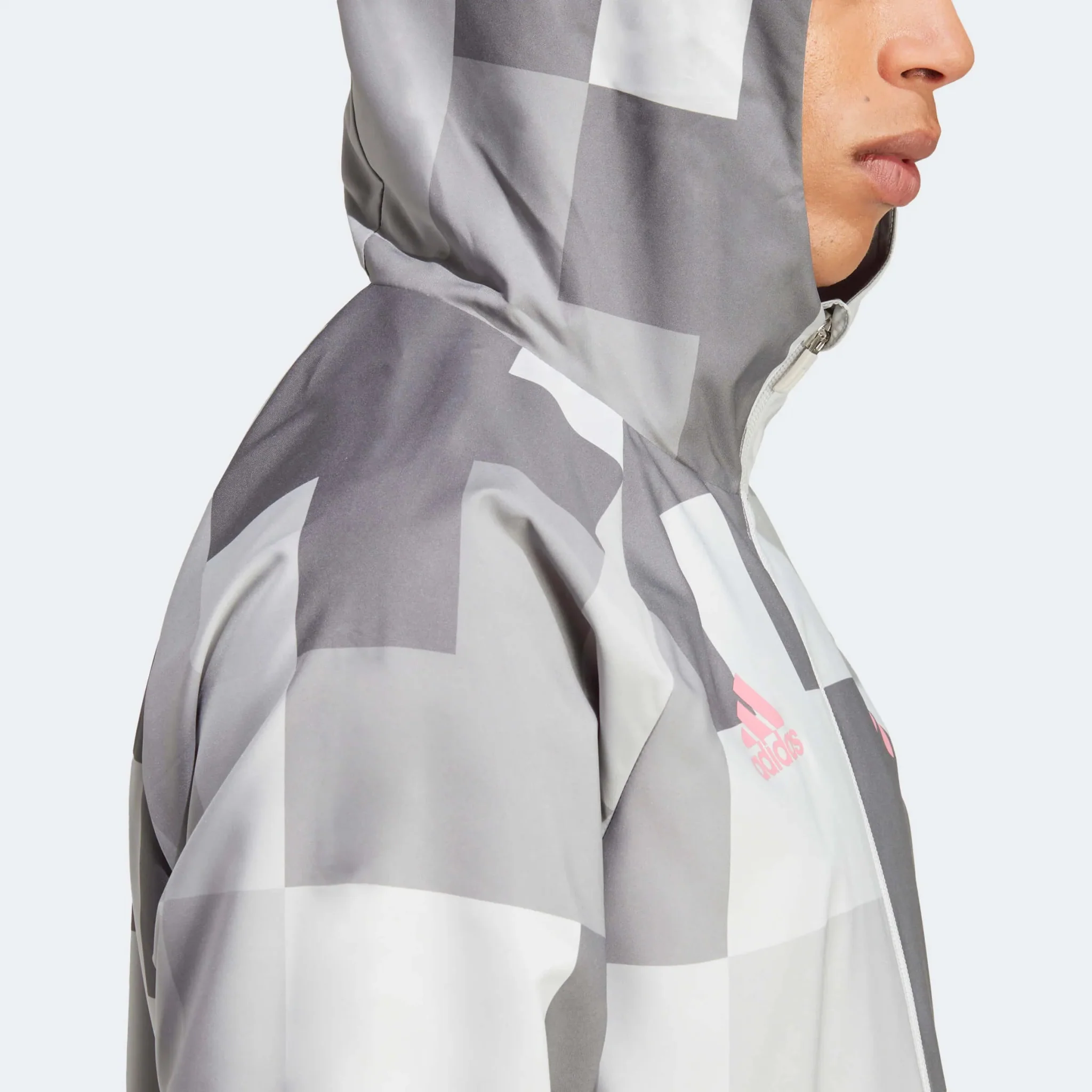 adidas 2023-24 Juventus Graphic Windbreaker - Grey One - Image 5