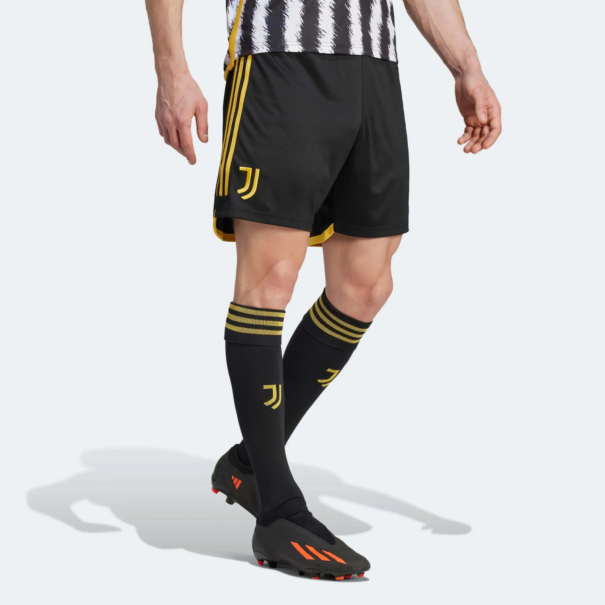 adidas 2023-24 Juventus Men's Stadium Home Shorts - Image 2