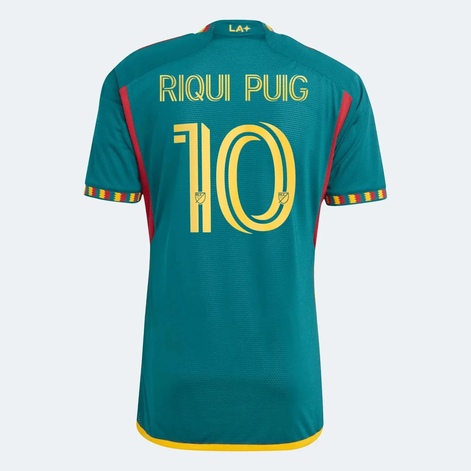 adidas 2023-25 LA Galaxy Authentic Away Jersey - Mystery Green-Team Gold - Image 10
