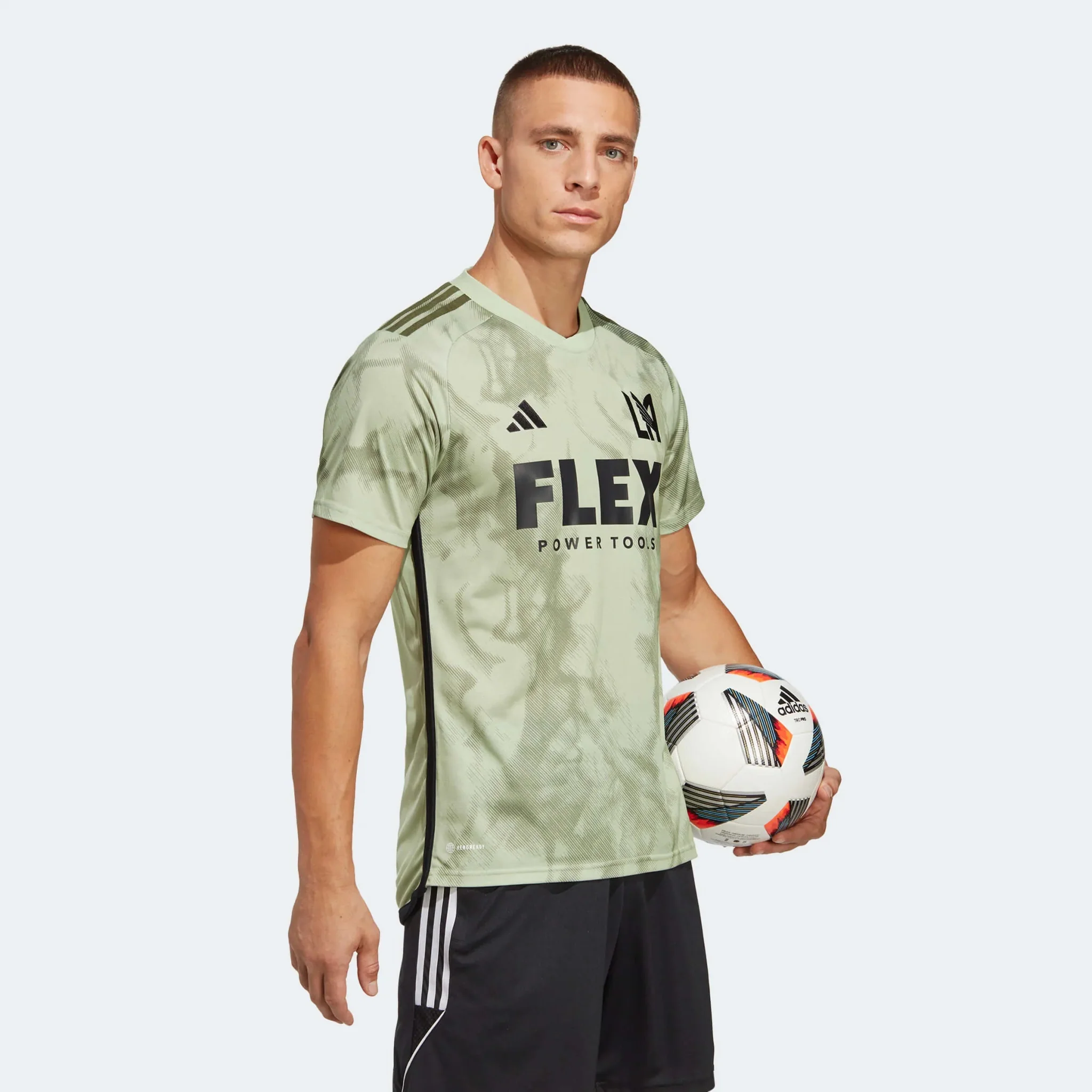 adidas 2023-24 LAFC Away Jersey - Magic Lime-Tent Green - Image 4