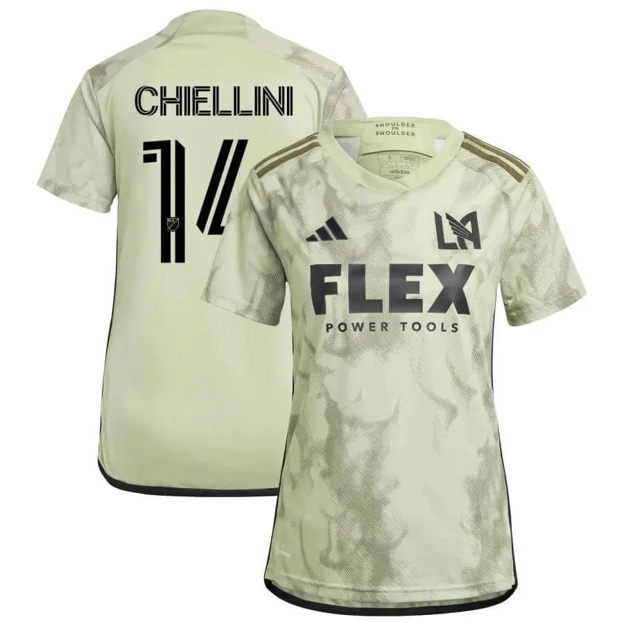 adidas 2023-24 LAFC Women's Away Jersey - Magic Lime-Tent Green - Image 7