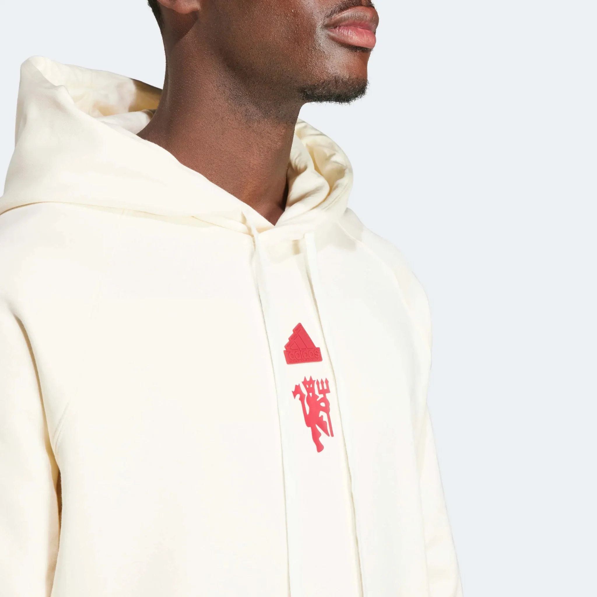 adidas 2023-24 Manchester United Men's Lifestyler Hoodie - Image 4