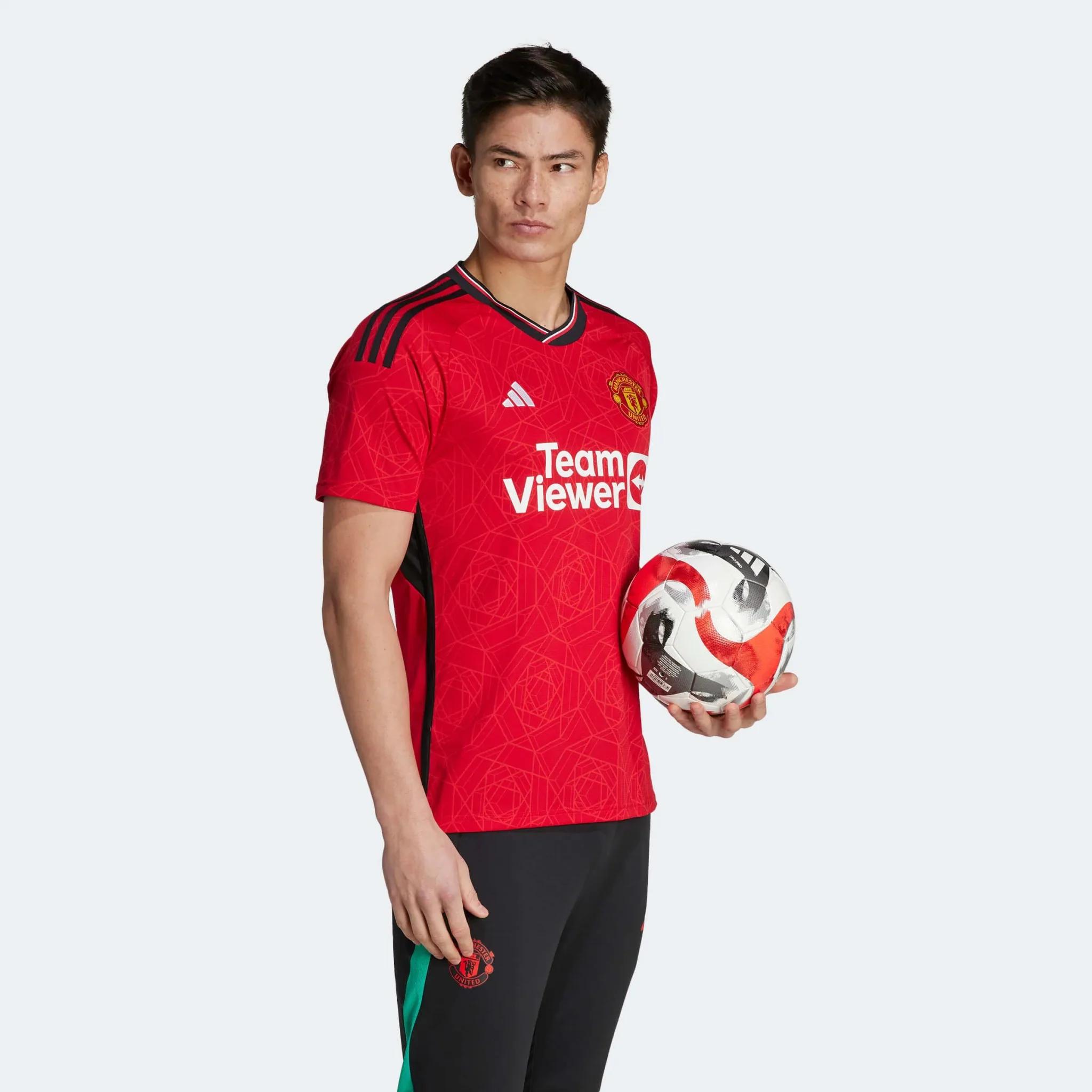 adidas 2023-24 Manchester United Men's Stadium Home Jersey - Image 11