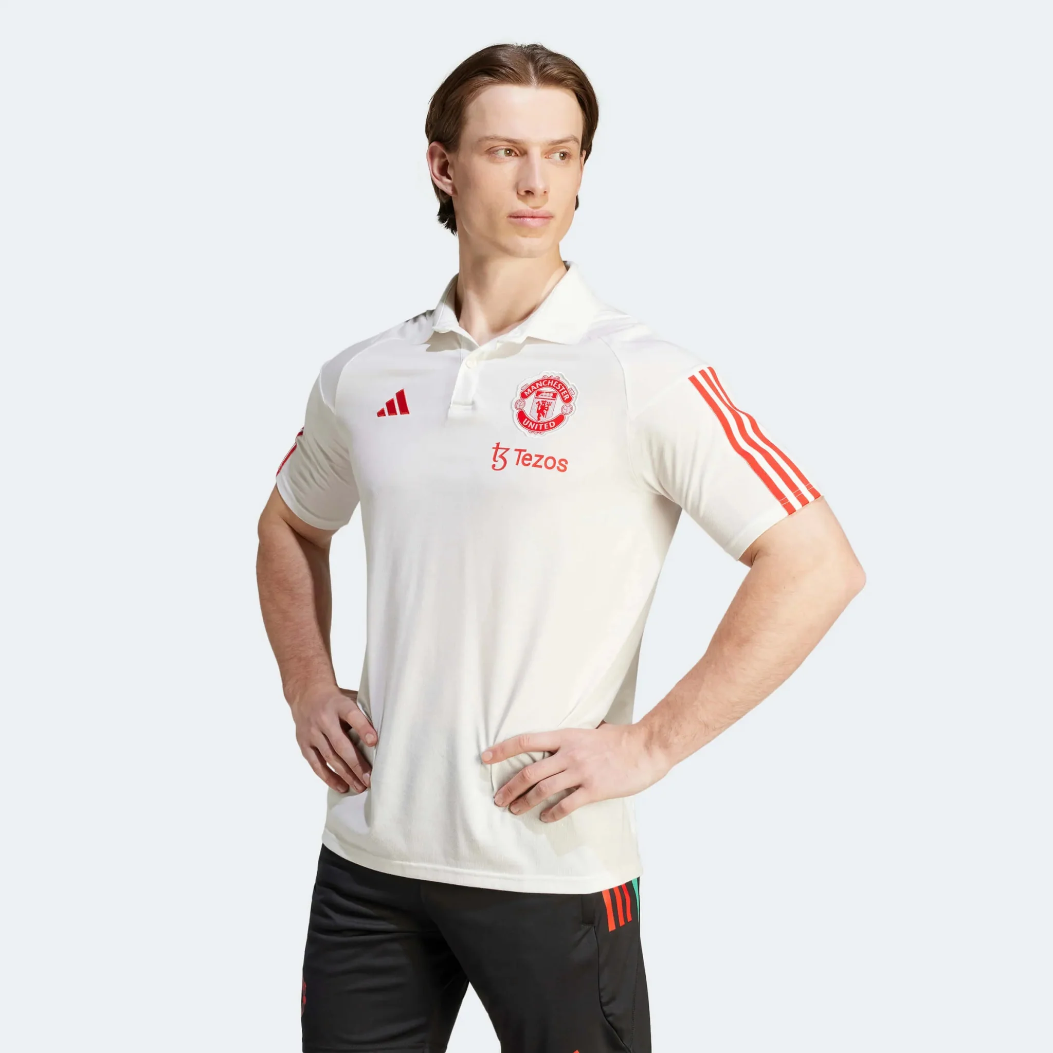 adidas 2023-24 Manchester United Men's Tiro 23 Polo Shirt - Image 2