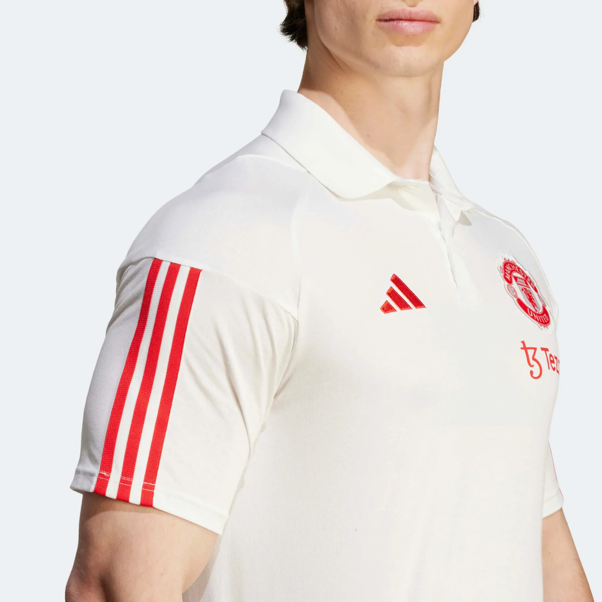adidas 2023-24 Manchester United Men's Tiro 23 Polo Shirt - Image 6