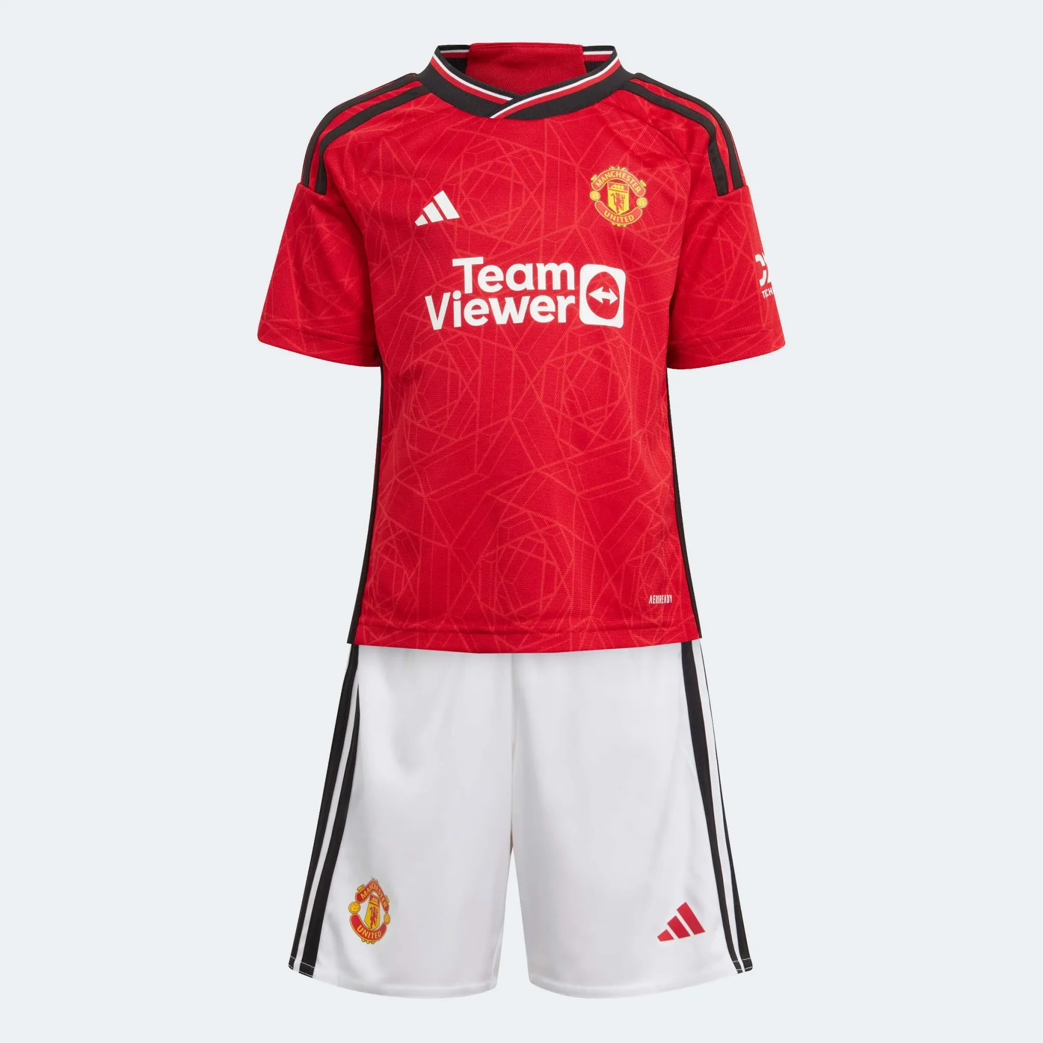 adidas 2023-24 Manchester United Toddlers Home Mini Kit