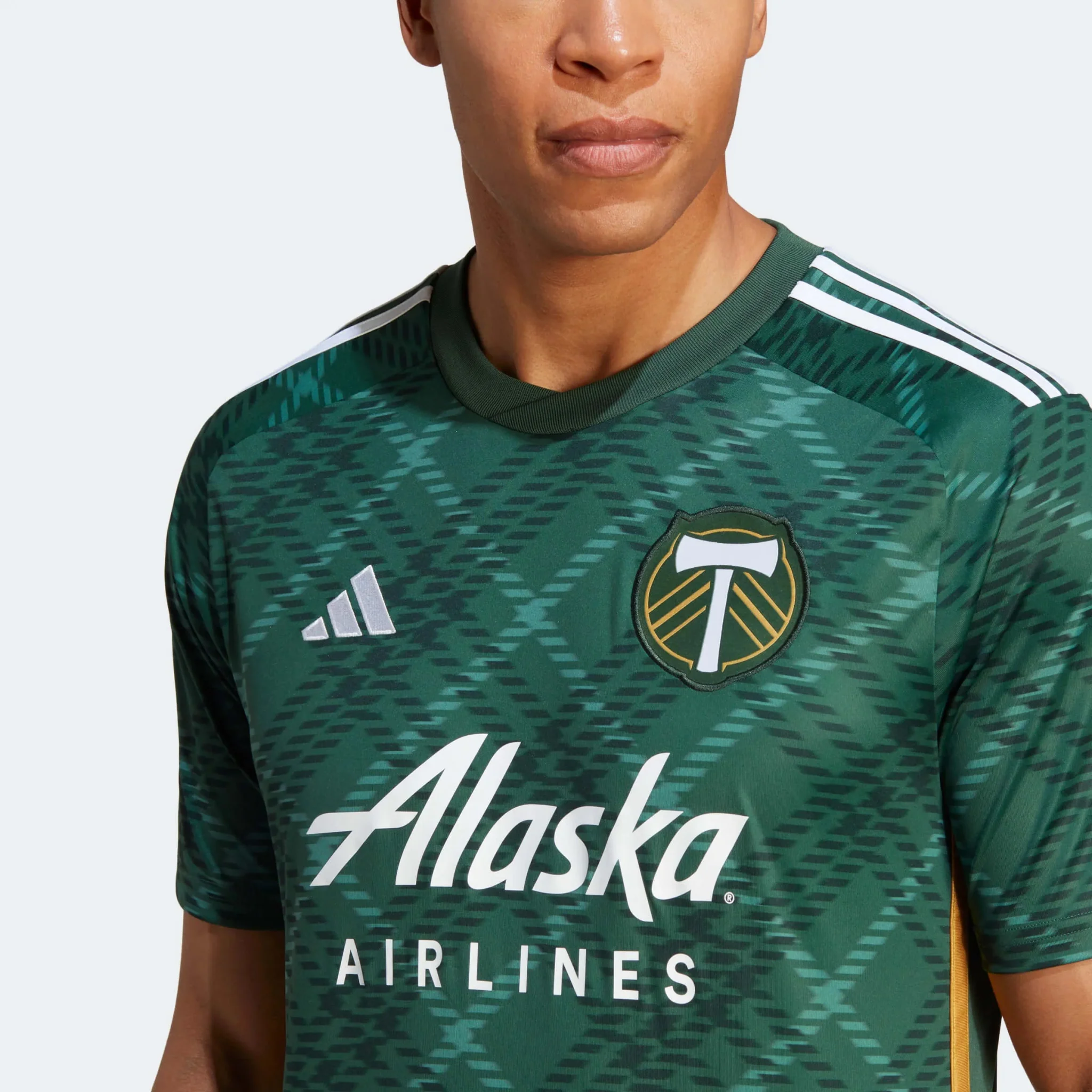 adidas 2023-24 Portland Timbers Men's Stadium Home Jersey - Image 5