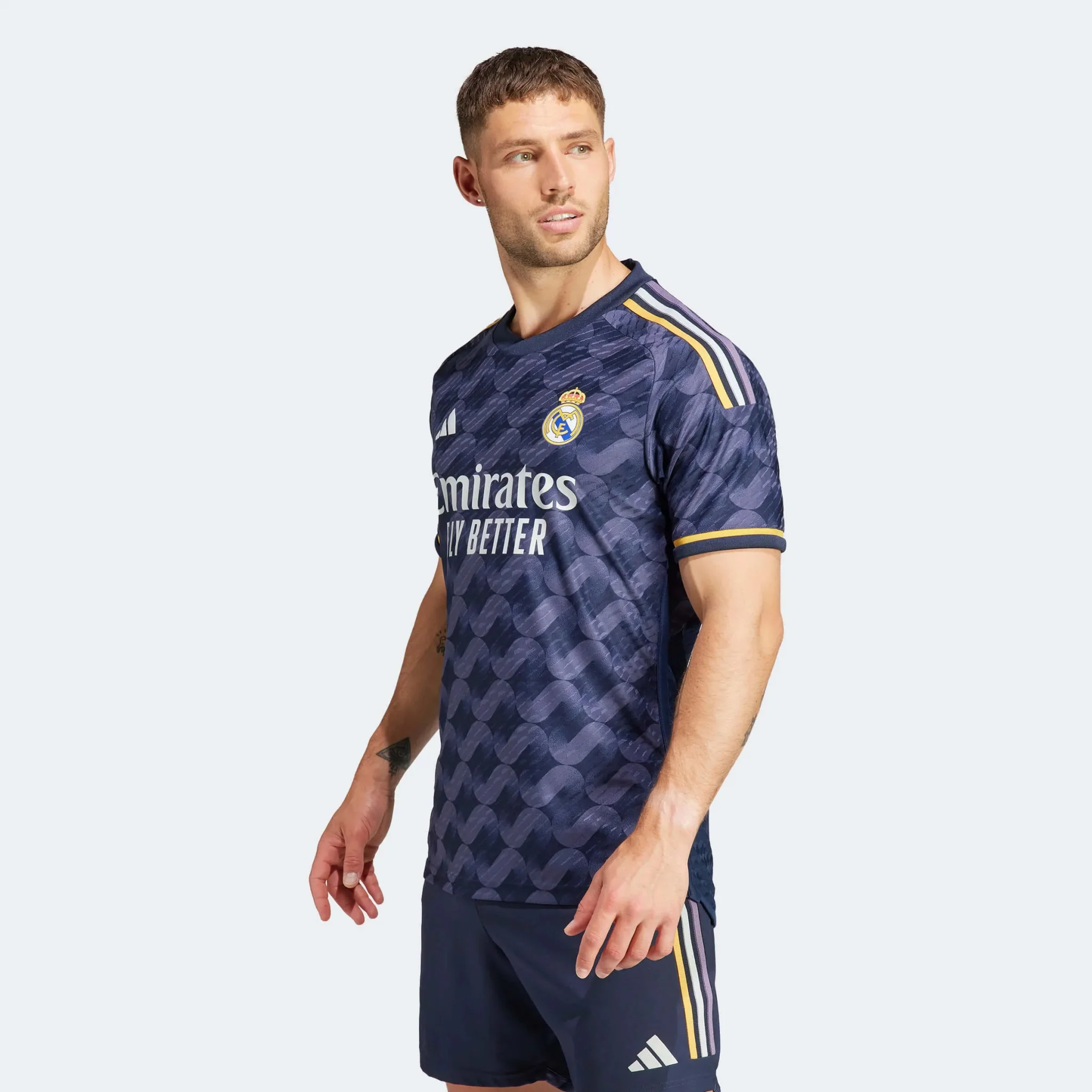 adidas 2023-24 Real Madrid Men's Authentic Away Jersey - Image 4