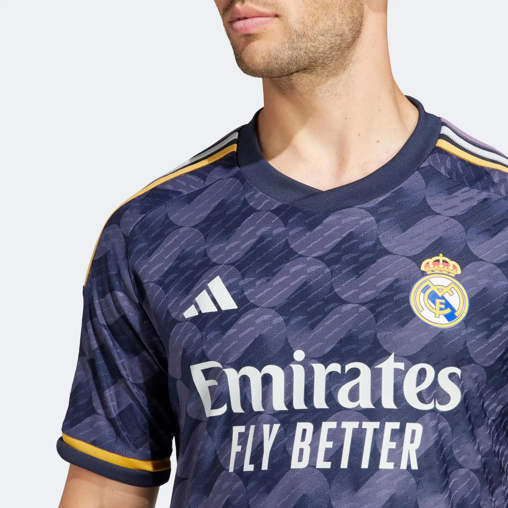 adidas 2023-24 Real Madrid Men's Authentic Away Jersey - Image 6