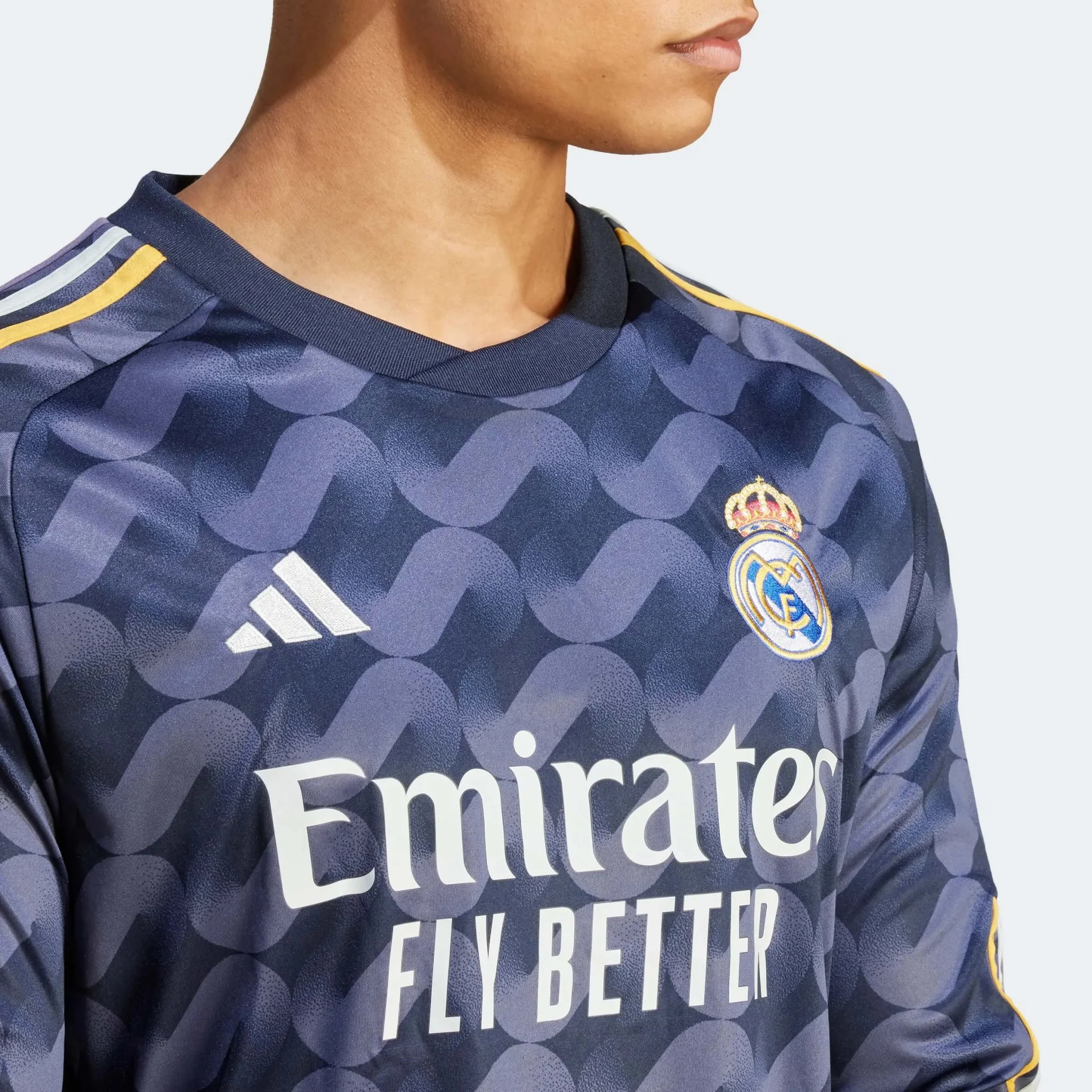 adidas 2023-24 Real Madrid Men's Away Long-Sleeve Jersey - Image 12