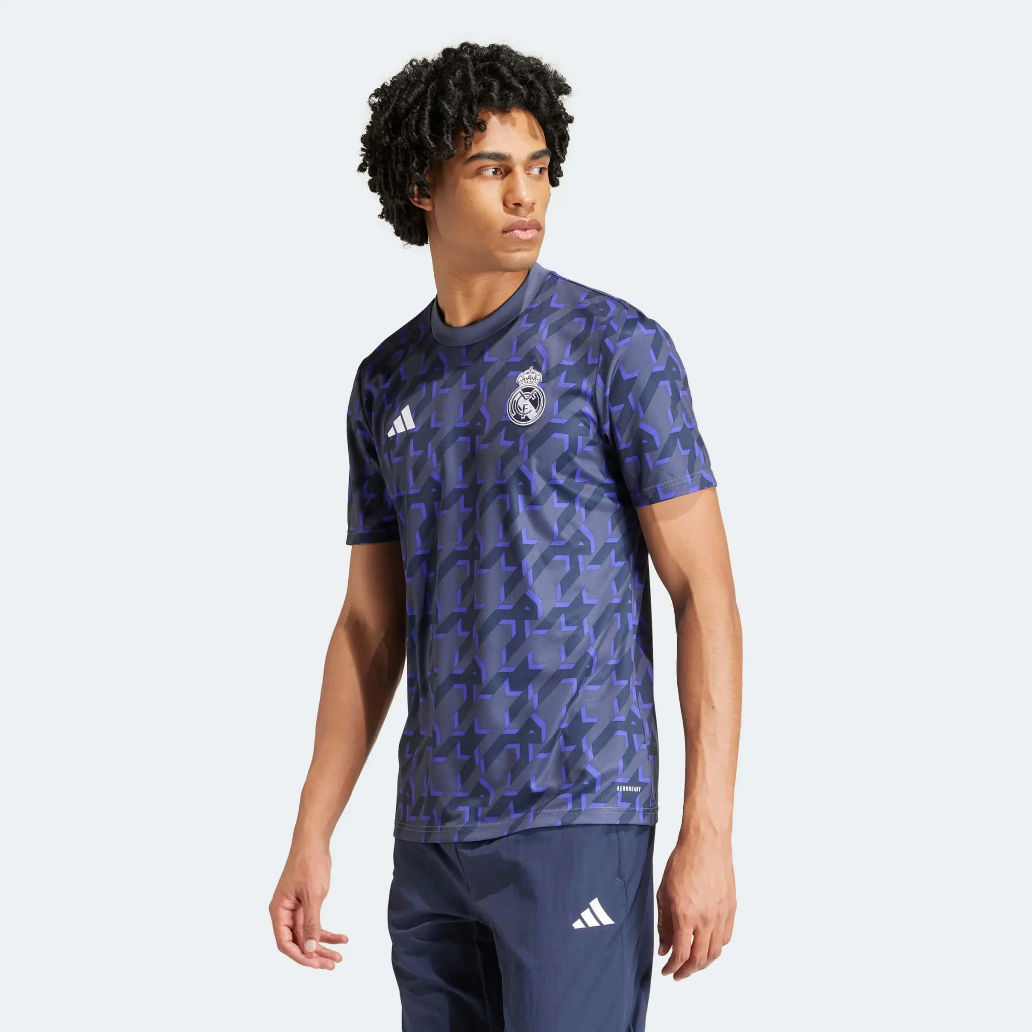 adidas 2023-24 Real Madrid Men's Pre-Match Jersey - Image 3