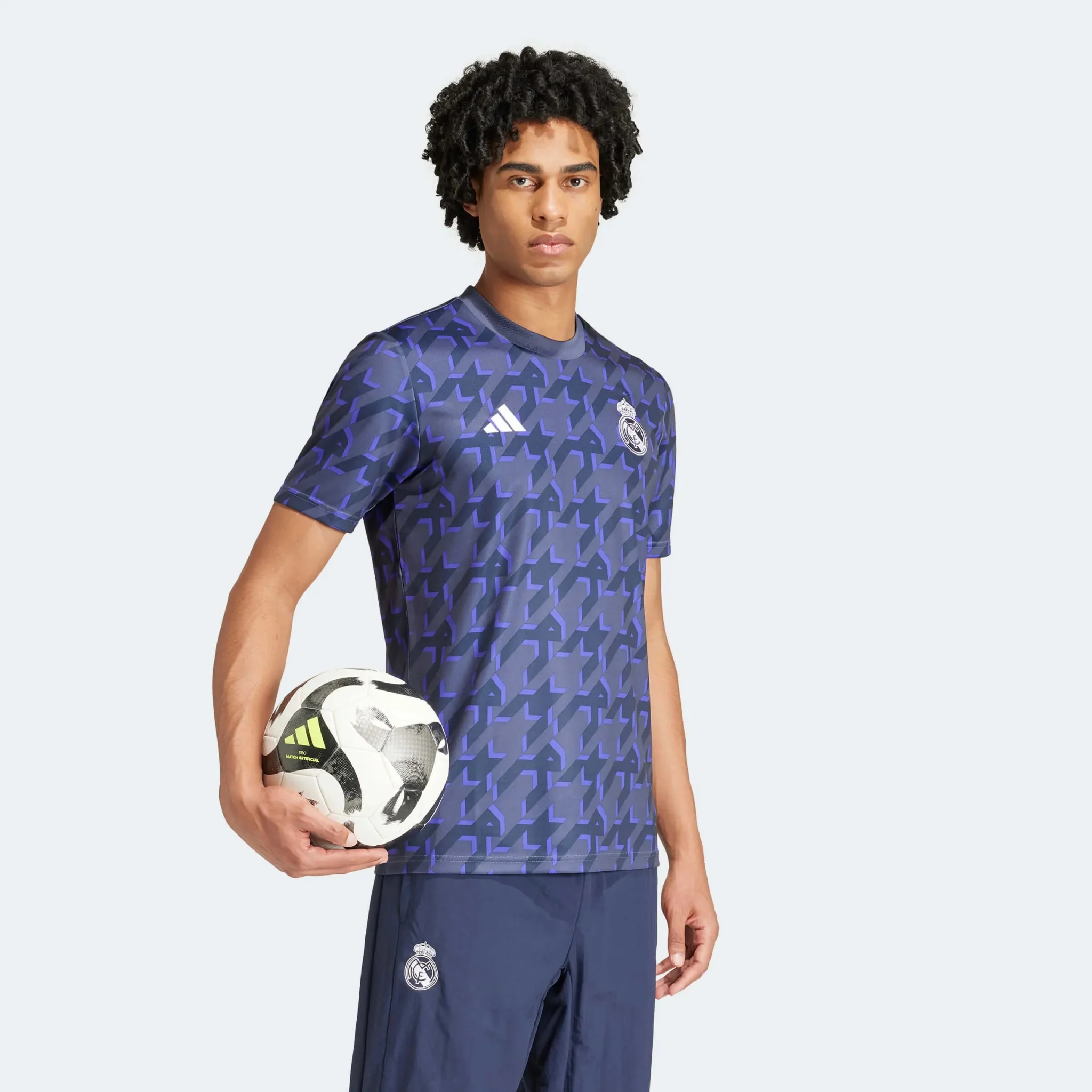 adidas 2023-24 Real Madrid Men's Pre-Match Jersey - Image 4