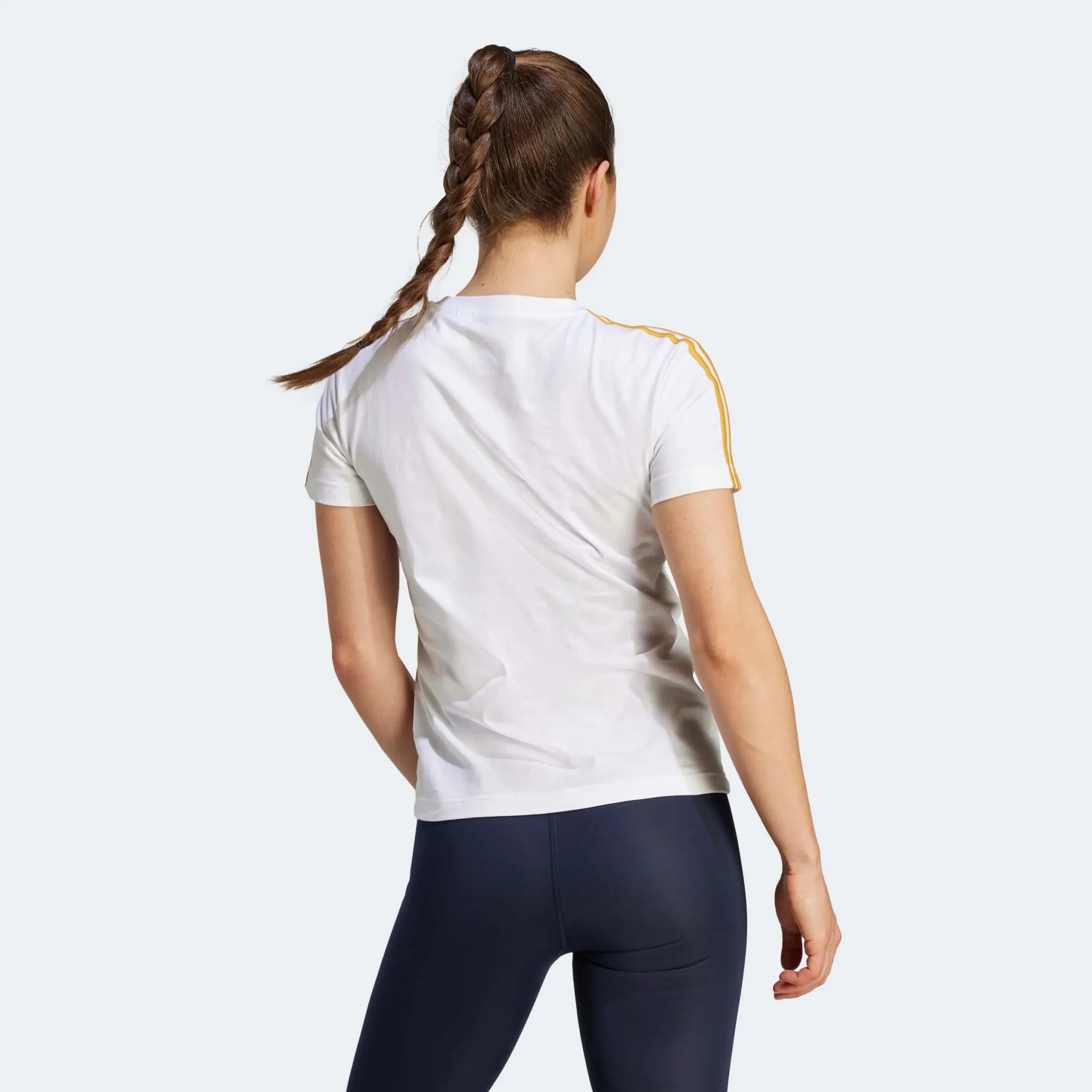 adidas 2023-24 Real Madrid Women's 3 Stripe Tee - Image 3