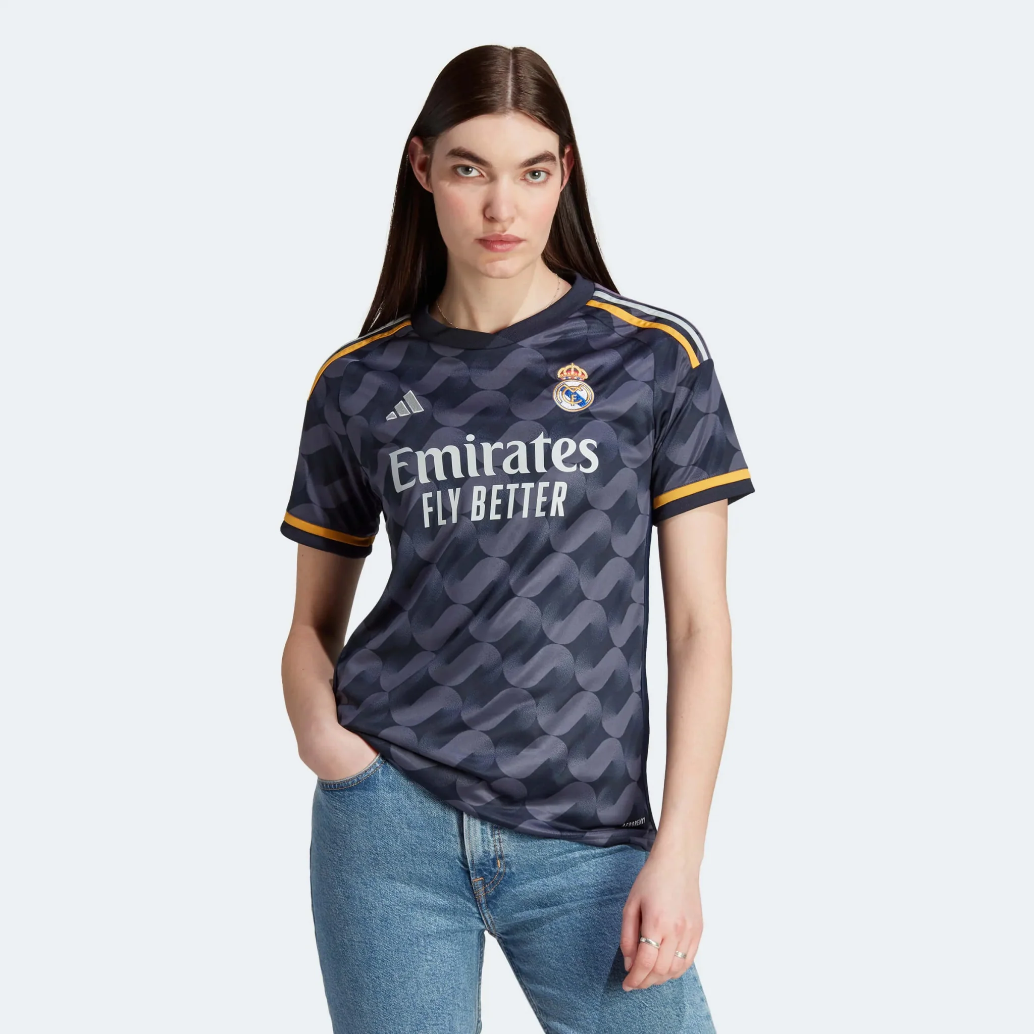 adidas 2023-24 Real Madrid Women's Away Jersey - Image 3