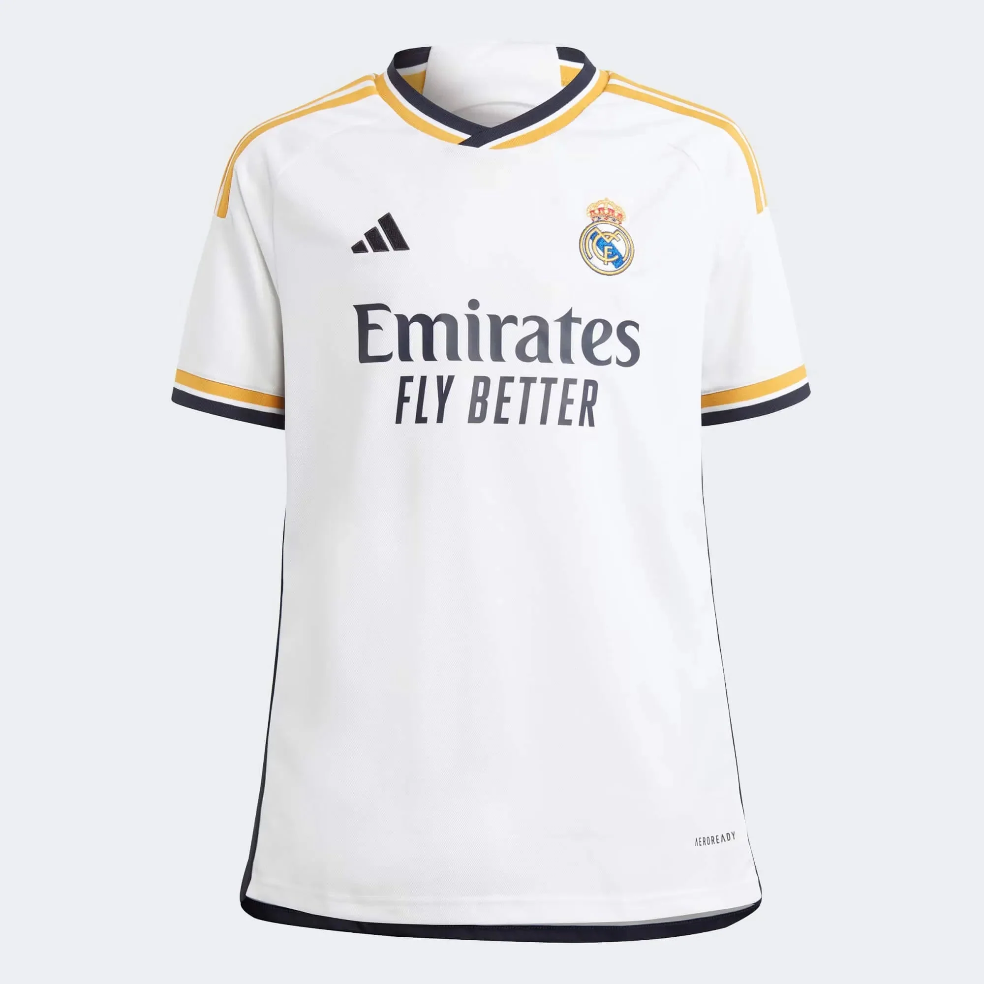 adidas 2023-24 Real Madrid Youth Stadium Home Jersey