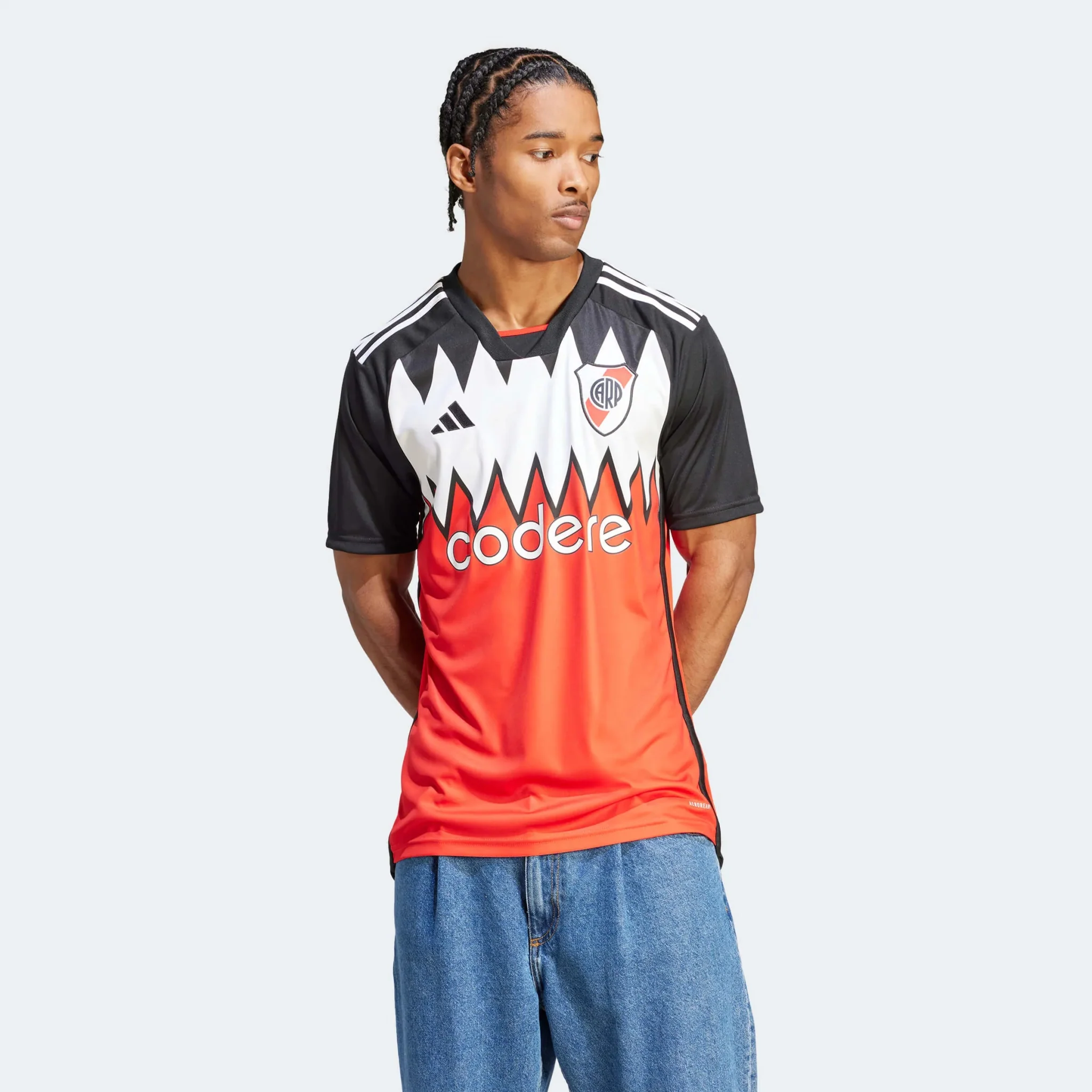adidas 2023-24 River Plate Men's Stadium Away Jersey - Image 3