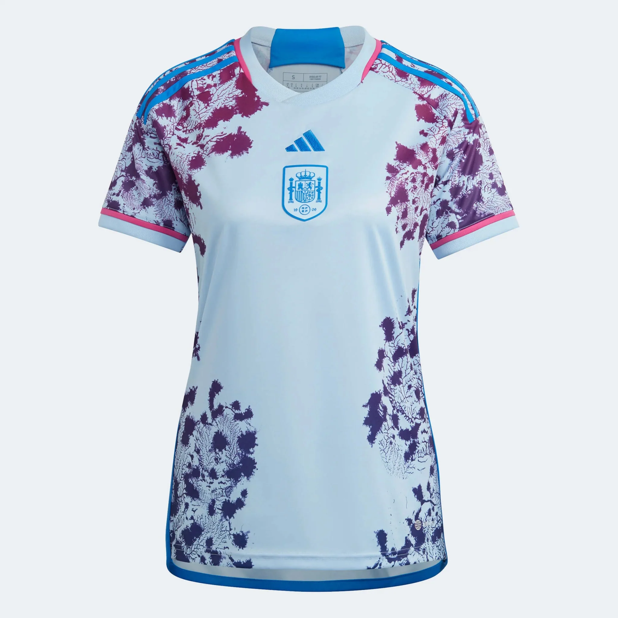 adidas 2023-24 Spain Womens Away Jersey - Glow Blue