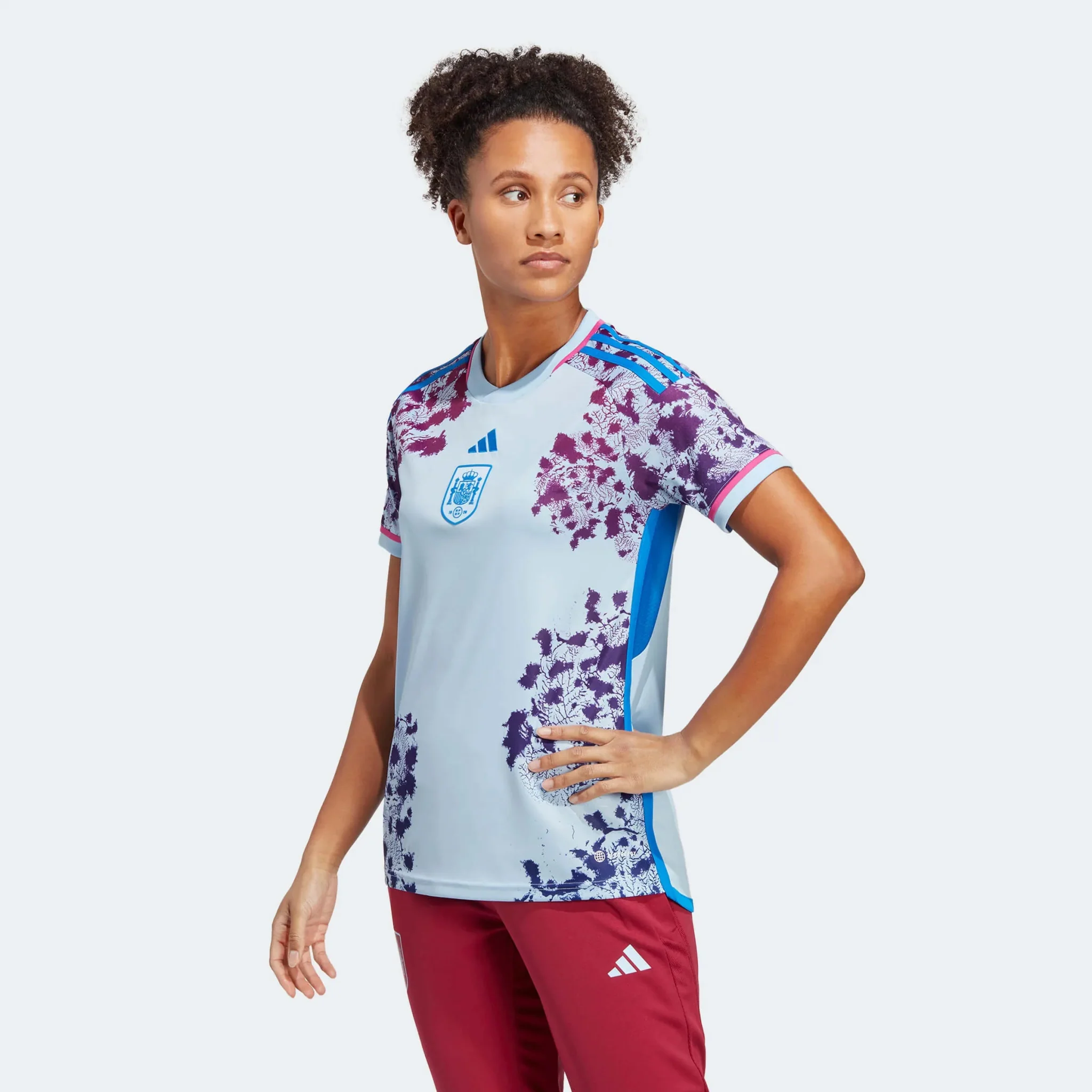 adidas 2023-24 Spain Womens Away Jersey - Glow Blue - Image 3