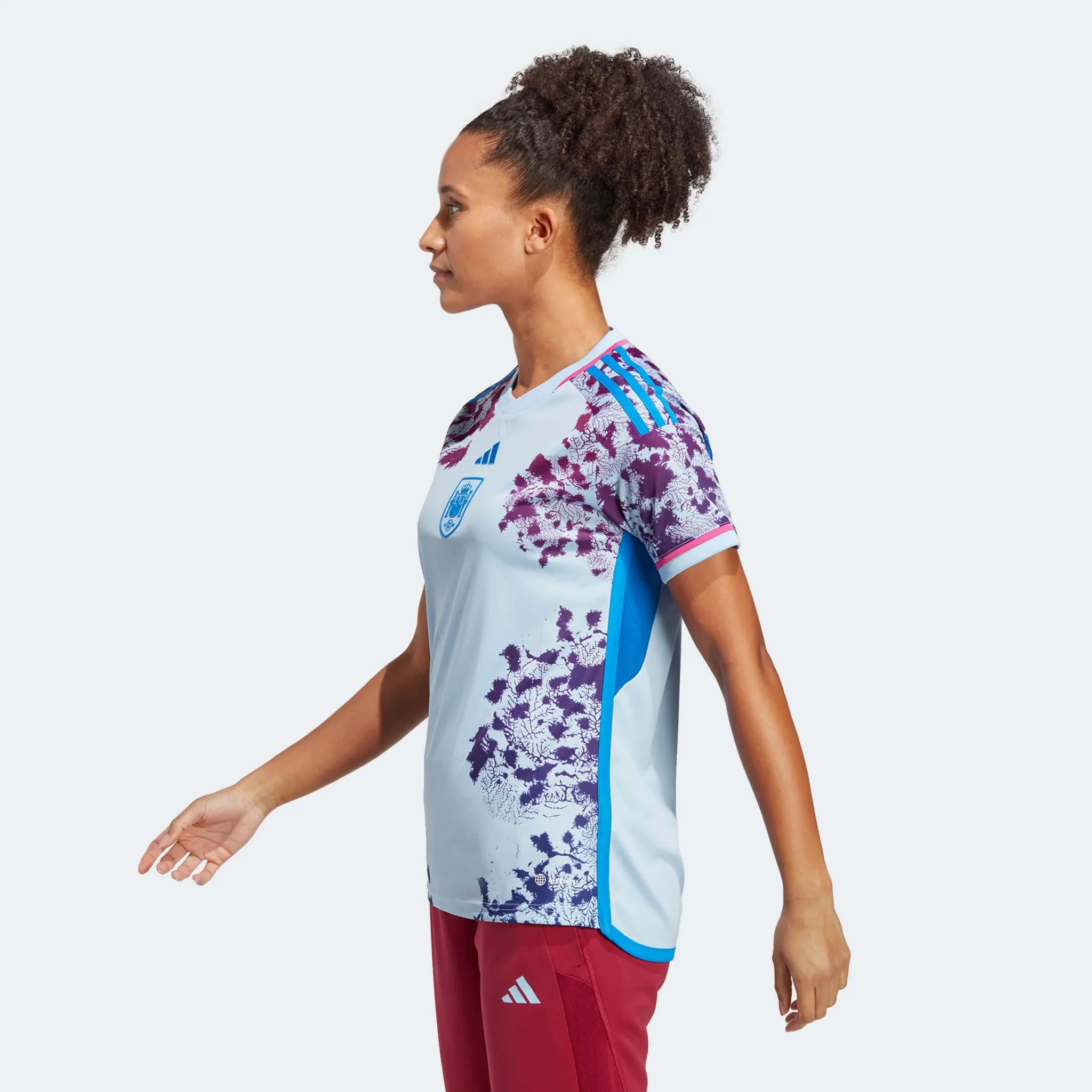 adidas 2023-24 Spain Womens Away Jersey - Glow Blue - Image 4