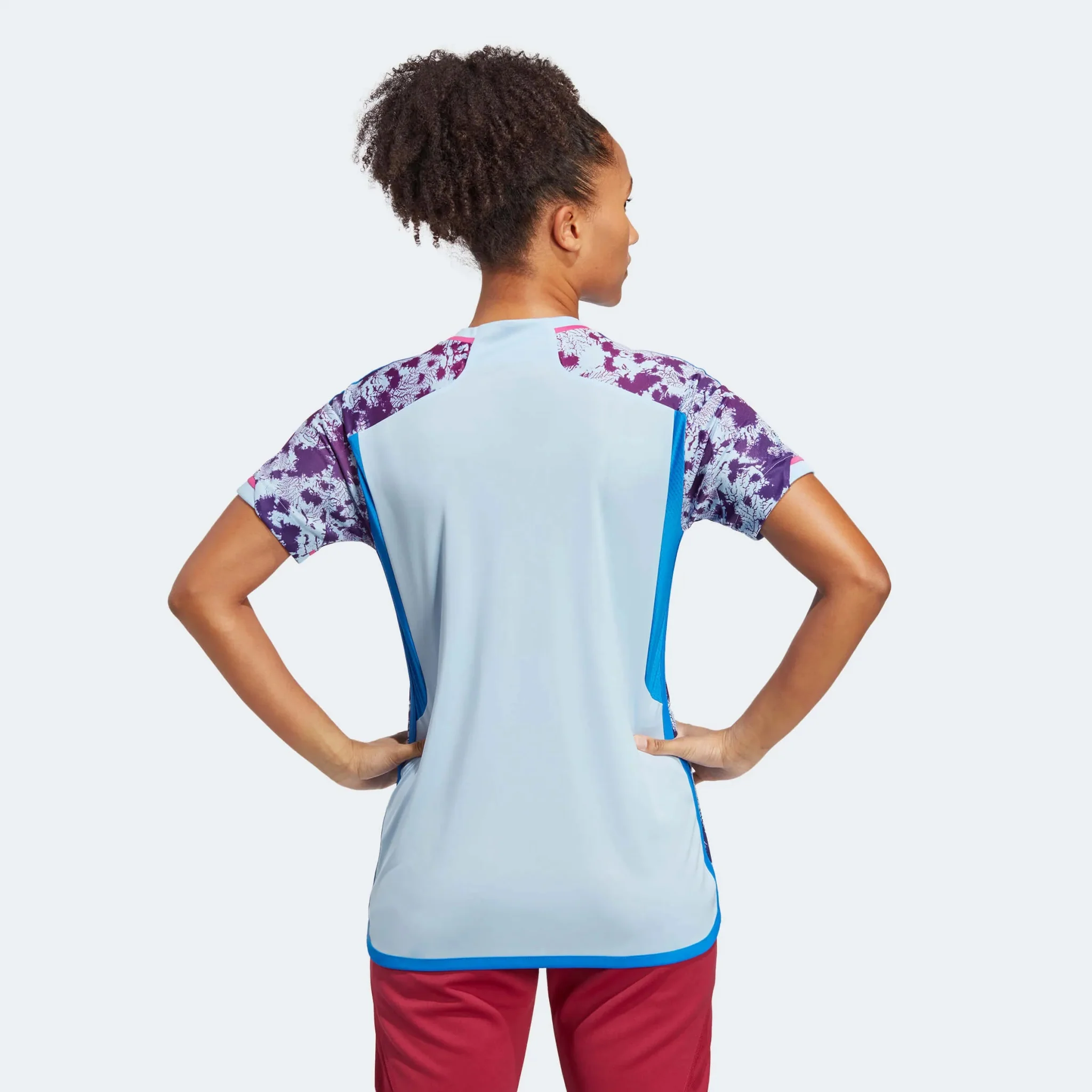 adidas 2023-24 Spain Womens Away Jersey - Glow Blue - Image 5